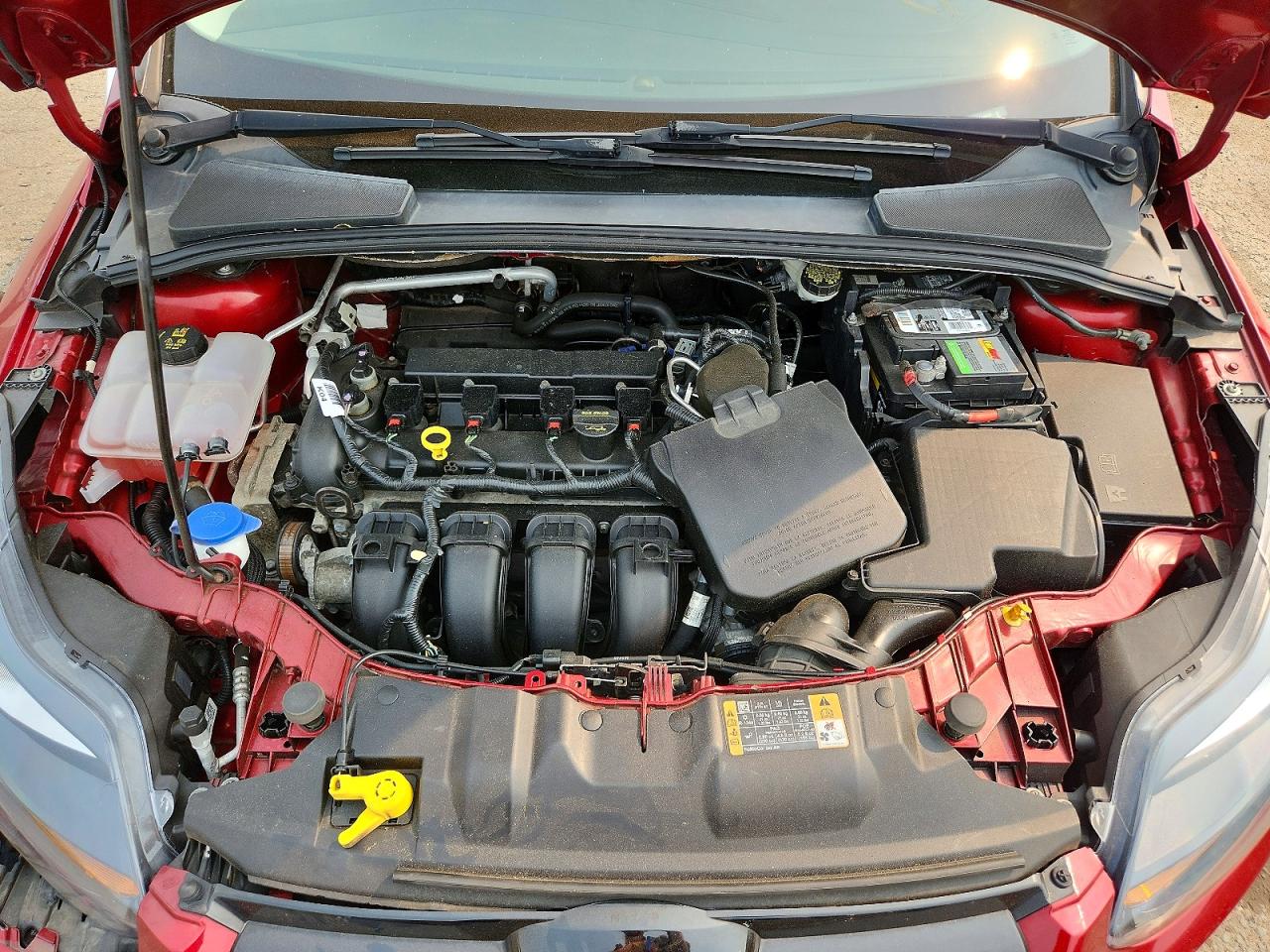 2014 Ford Focus Titanium Red vin: 1FADP3J23EL274299