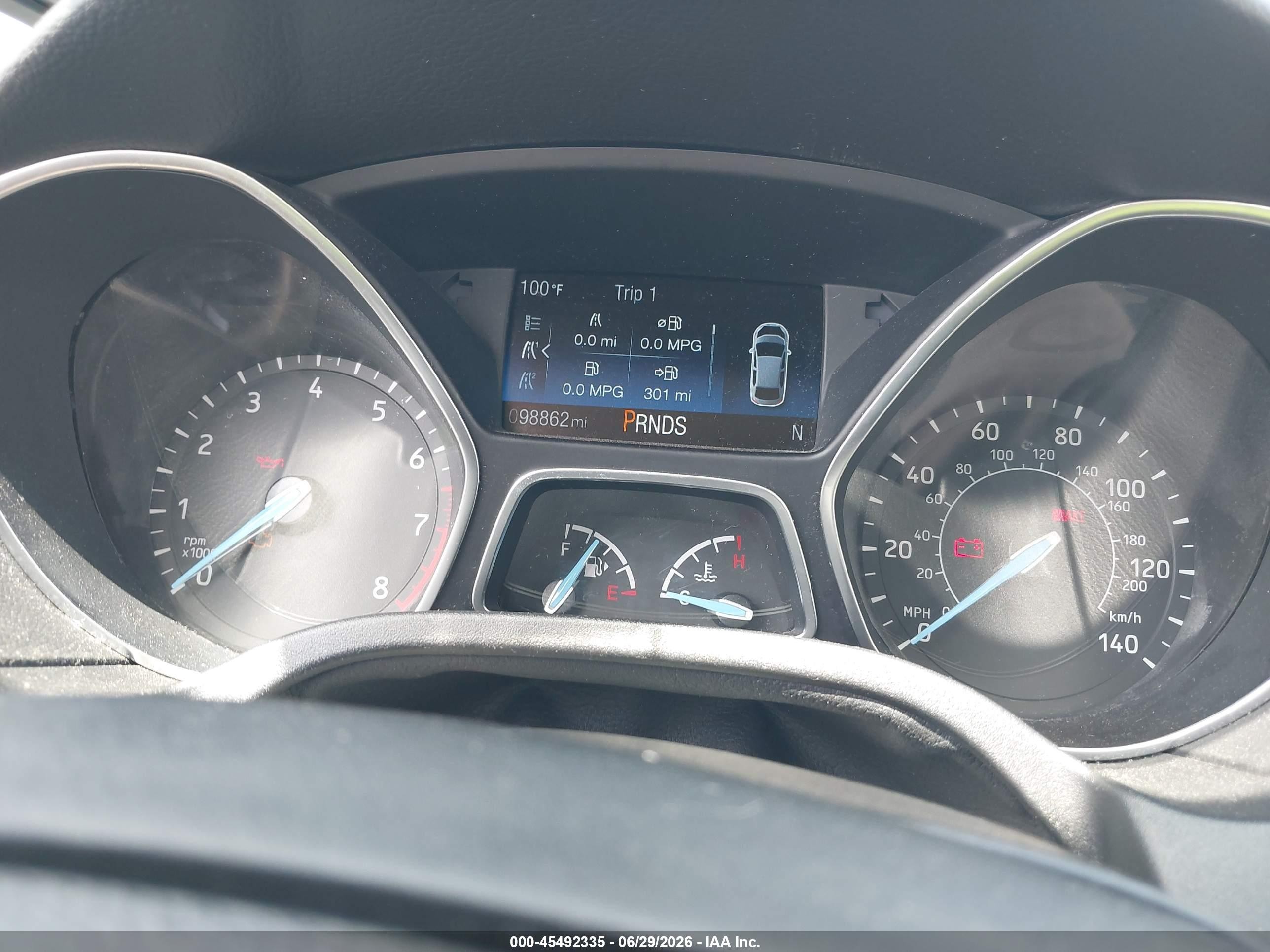 2015 Ford Focus Titanium Gray vin: 1FADP3J23FL247220