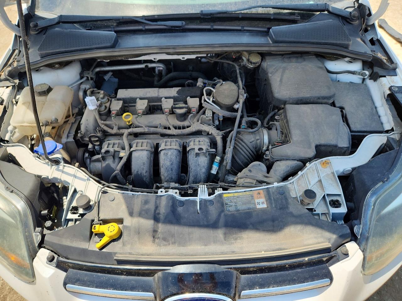 2014 Ford Focus Titanium White vin: 1FADP3J24EL267278