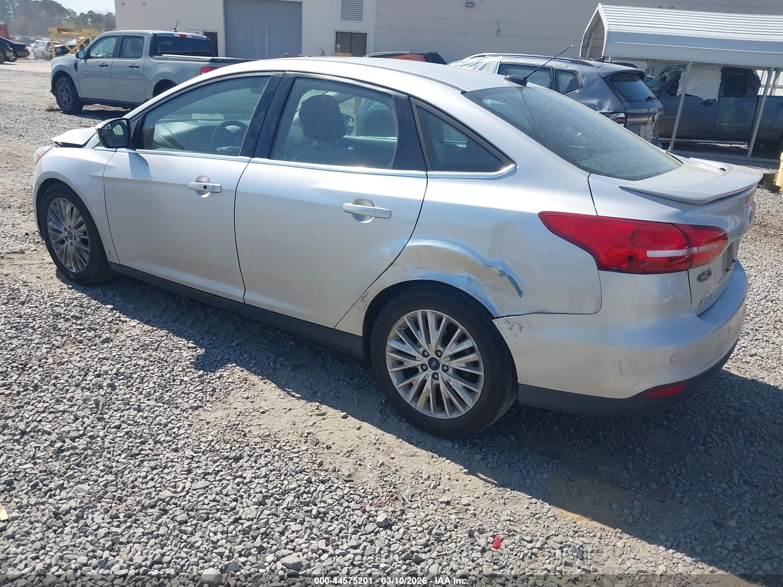 2017 Ford Focus Titanium Silver vin: 1FADP3J24HL268368