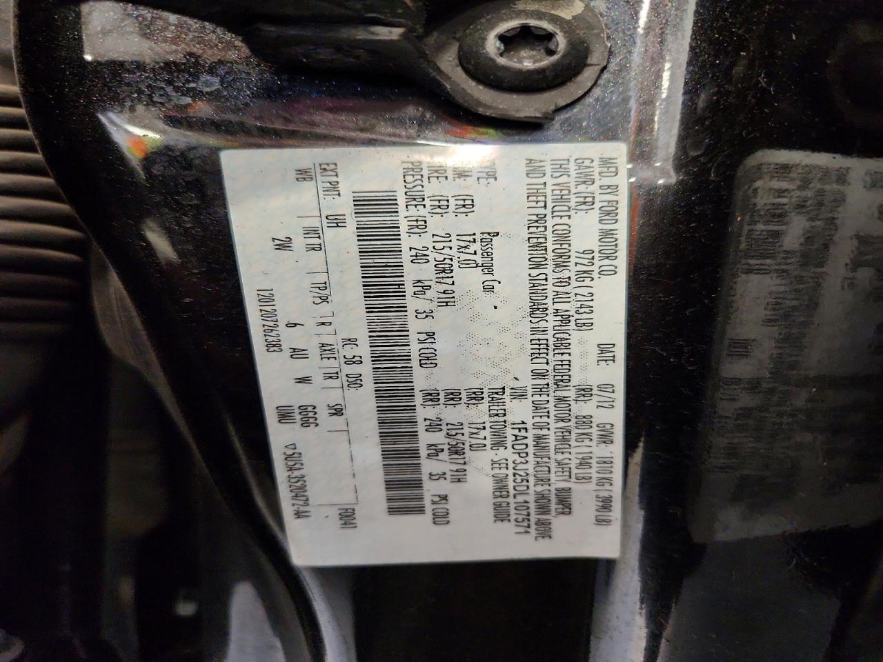 2013 Ford Focus Titanium Черный vin: 1FADP3J25DL107571
