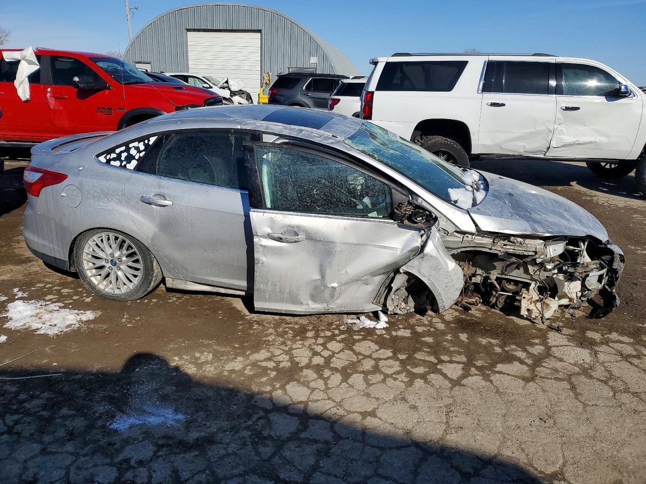 2013 Ford Focus Titanium Silver vin: 1FADP3J25DL124113