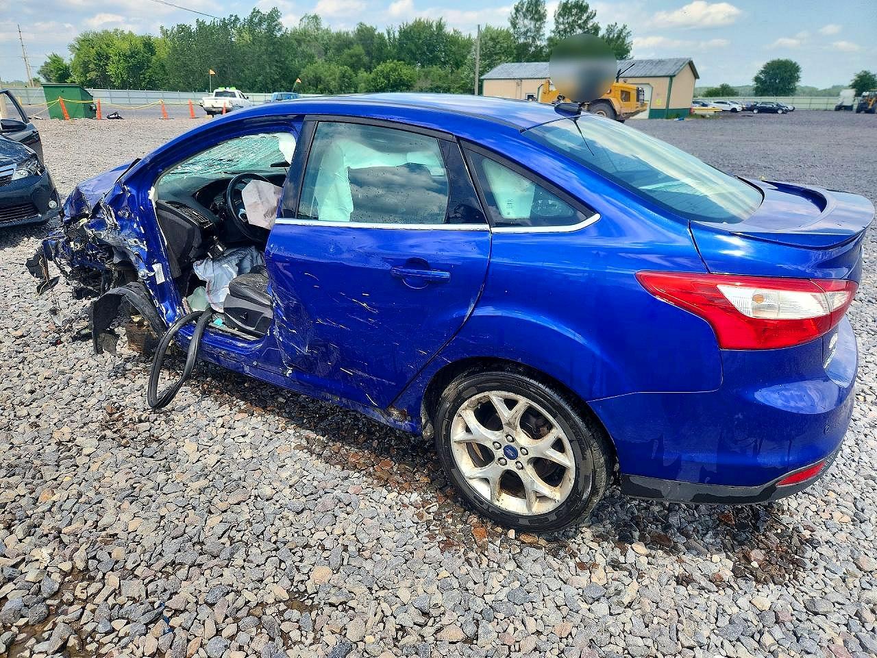 2013 Ford Focus Titanium Blue vin: 1FADP3J25DL301162