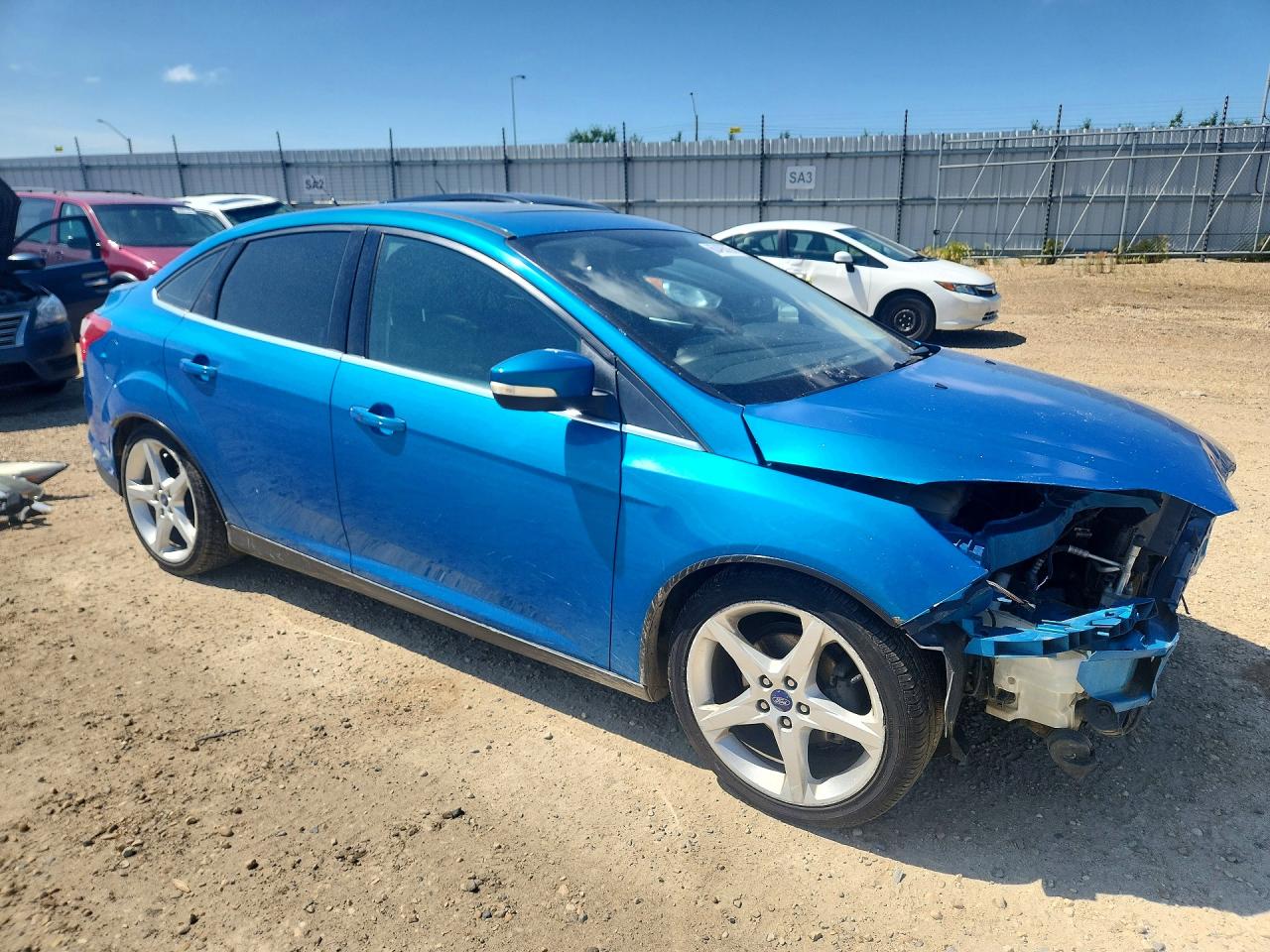 2014 Ford Focus Titanium Blue vin: 1FADP3J25EL146307