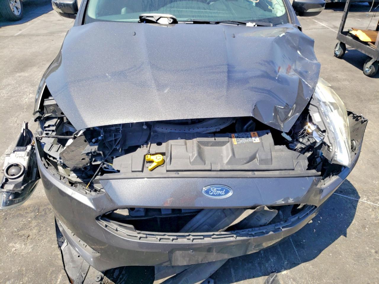 2015 Ford Focus Titanium Серый vin: 1FADP3J25FL231858