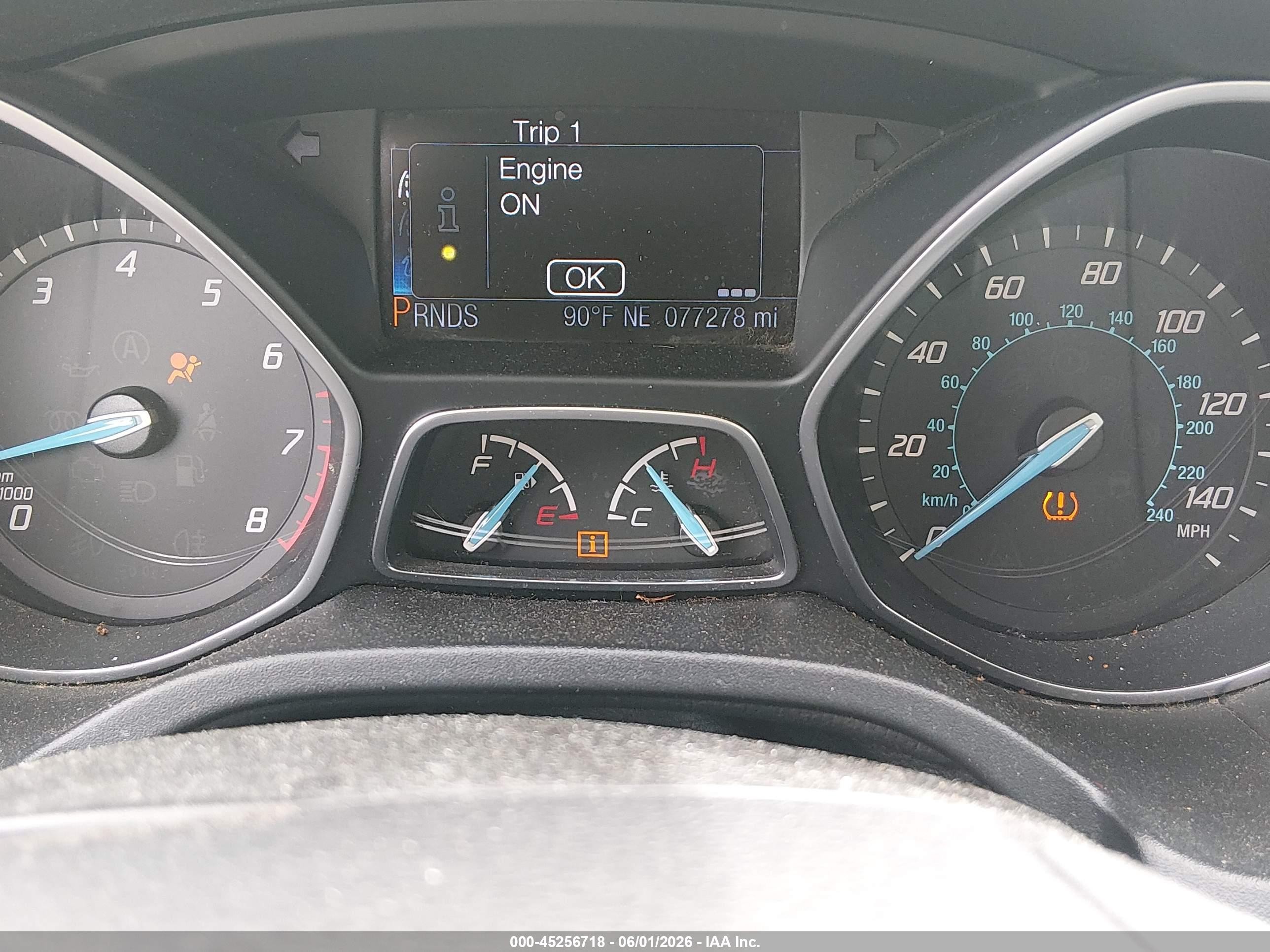 2014 Ford Focus Titanium Red vin: 1FADP3J26EL105412