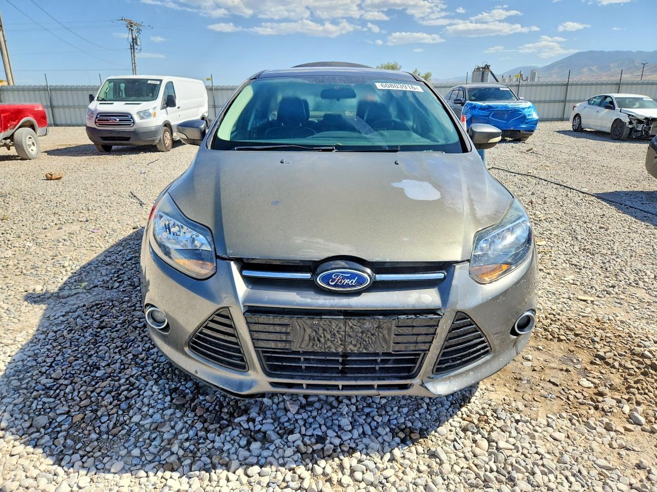 2014 Ford Focus Titanium Gray vin: 1FADP3J26EL225016