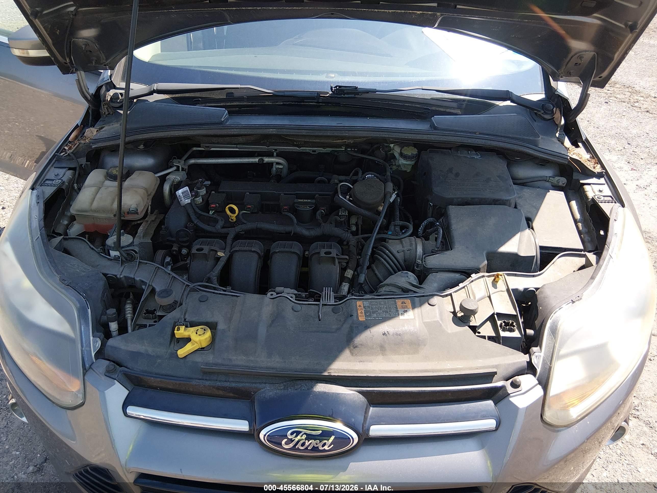 2014 Ford Focus Titanium Gray vin: 1FADP3J26EL279383