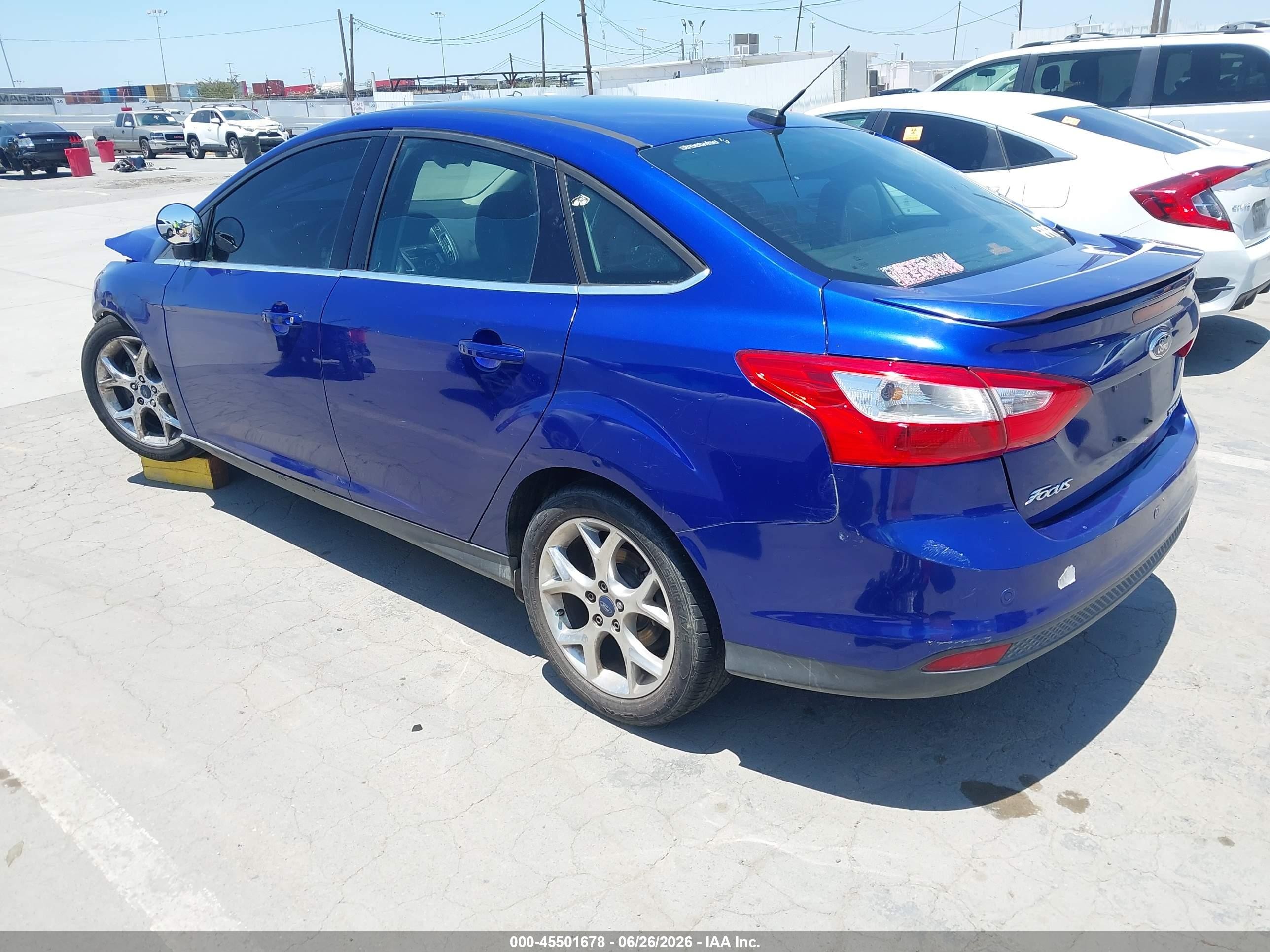 2014 Ford Focus Titanium Blue vin: 1FADP3J26EL357564