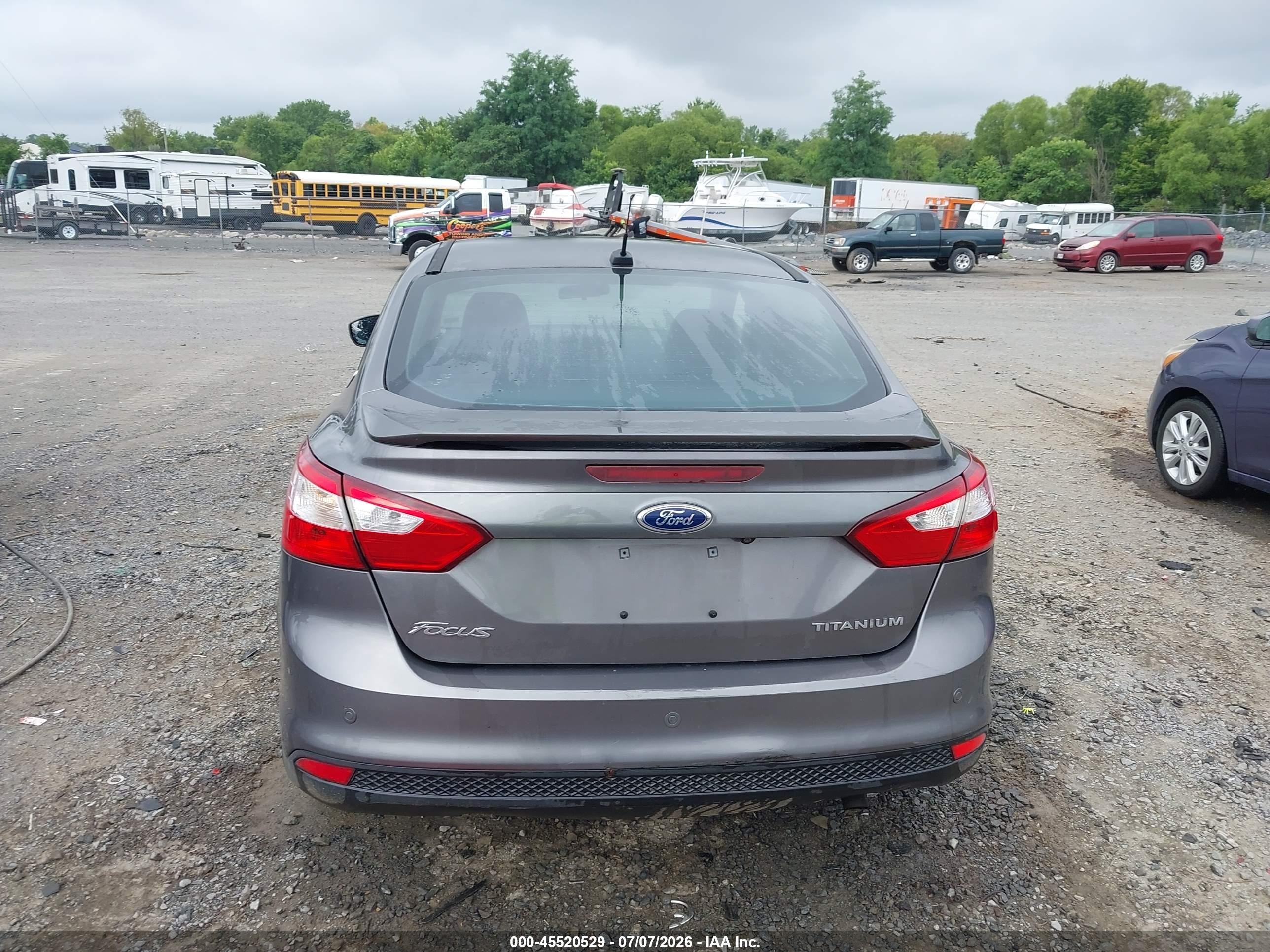 2013 Ford Focus Titanium Gray vin: 1FADP3J27DL128972