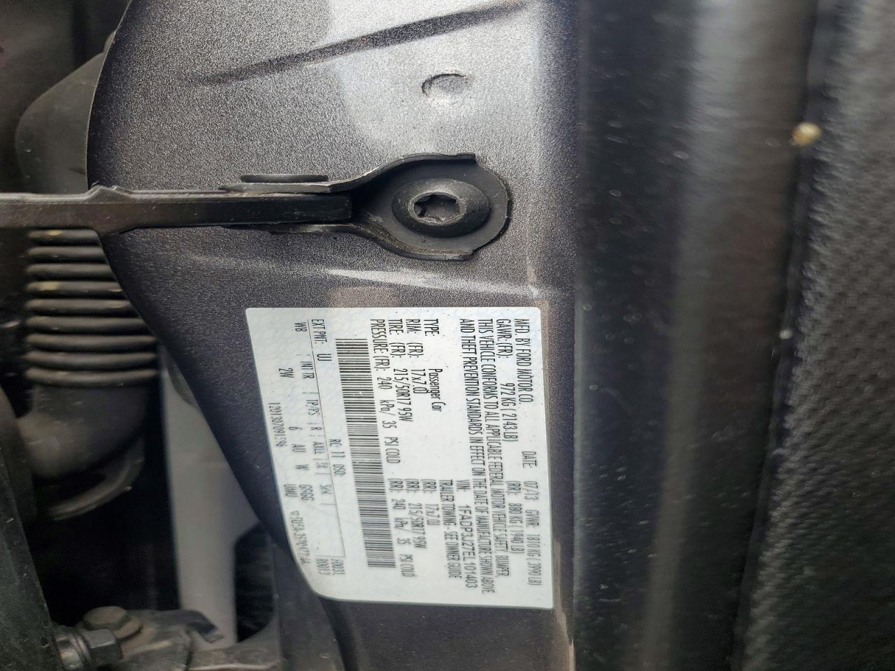 2014 Ford Focus Titanium Угольный vin: 1FADP3J27EL101403