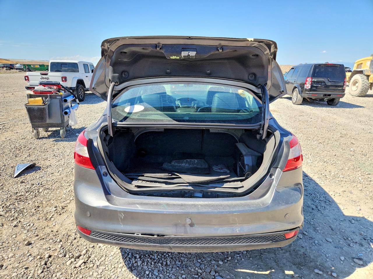 2014 Ford Focus Titanium Серый vin: 1FADP3J27EL224344