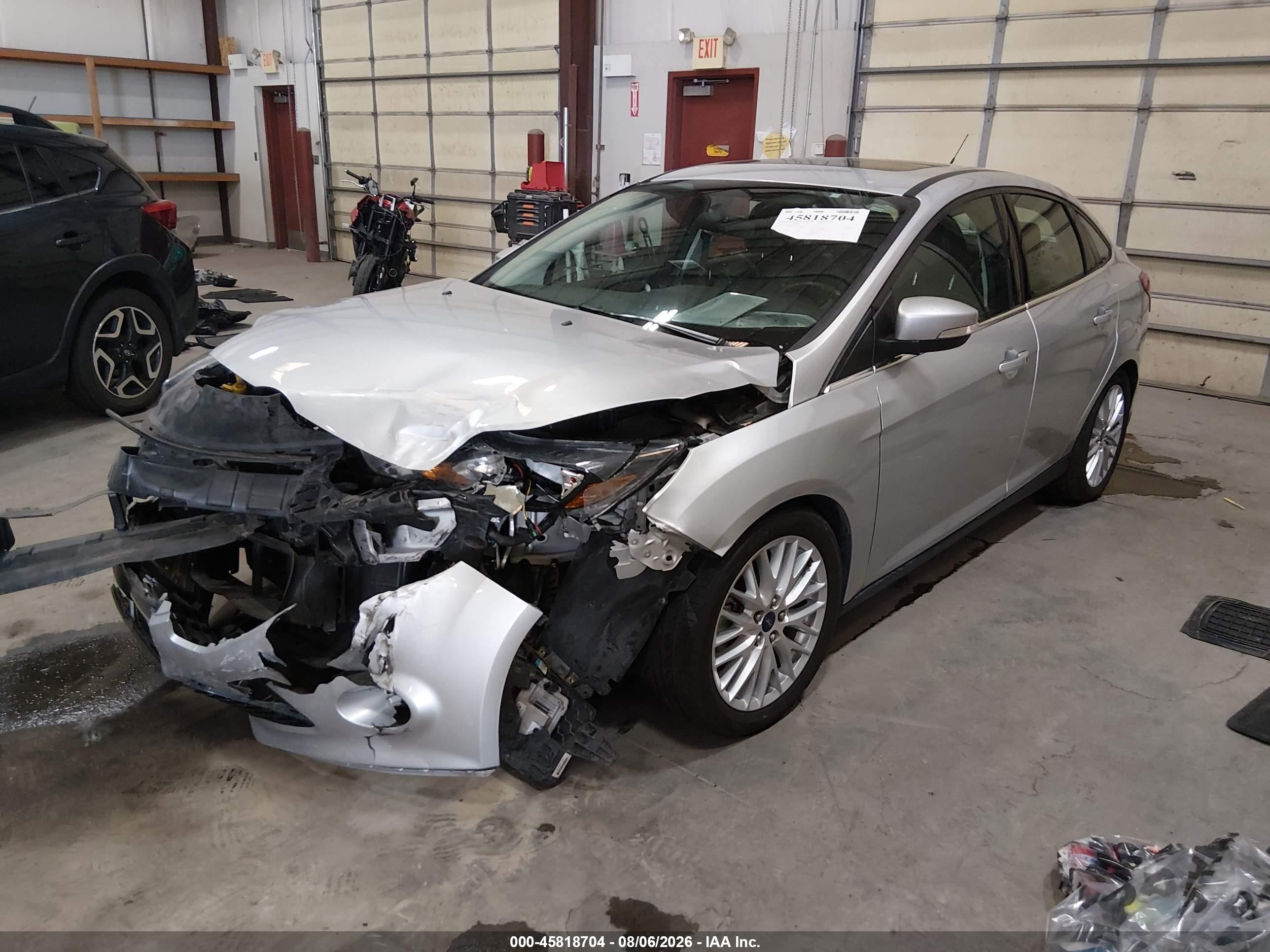 2014 Ford Focus Titanium Gray vin: 1FADP3J27EL247350