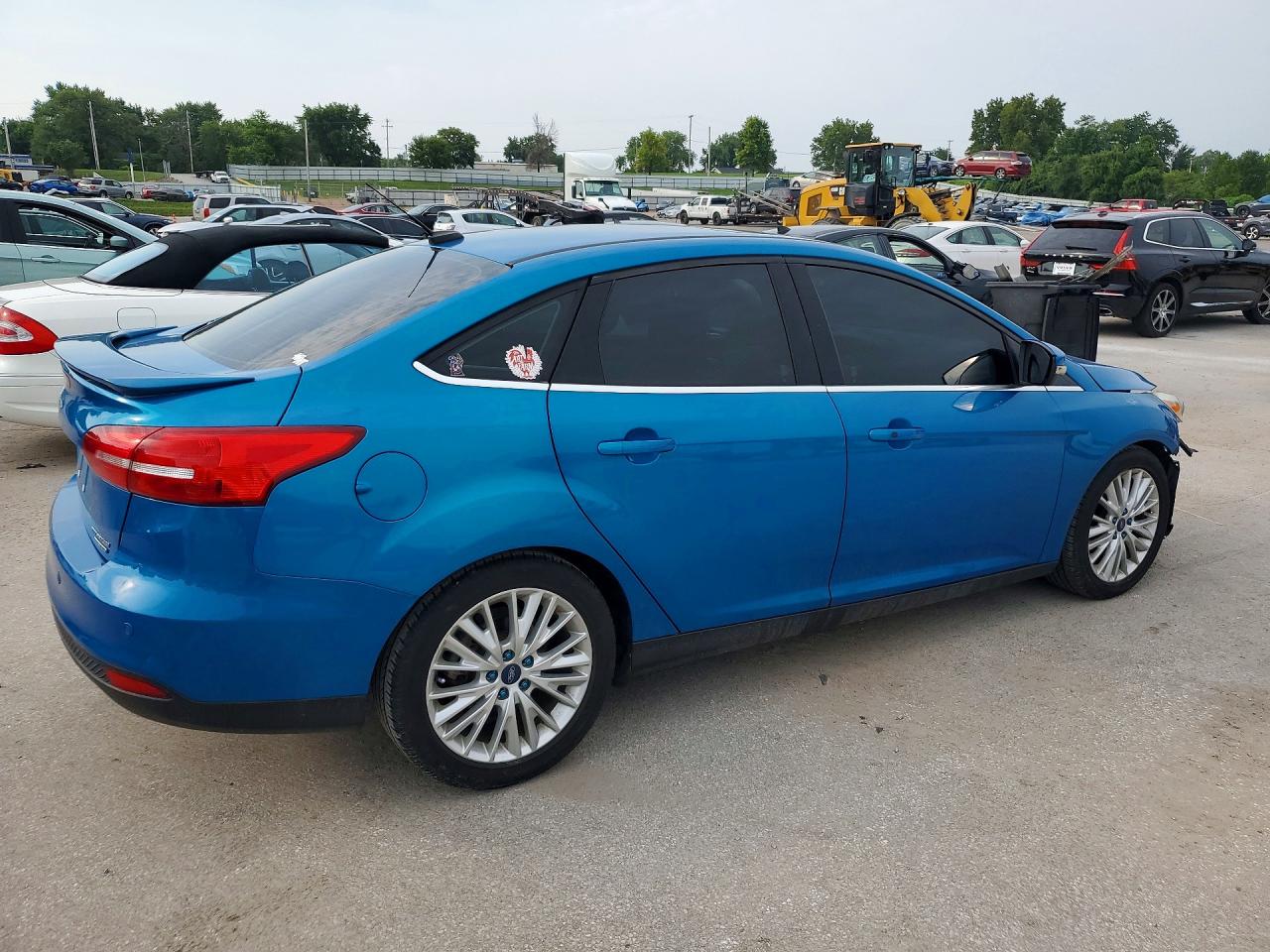 2015 Ford Focus Titanium Blue vin: 1FADP3J27FL239699