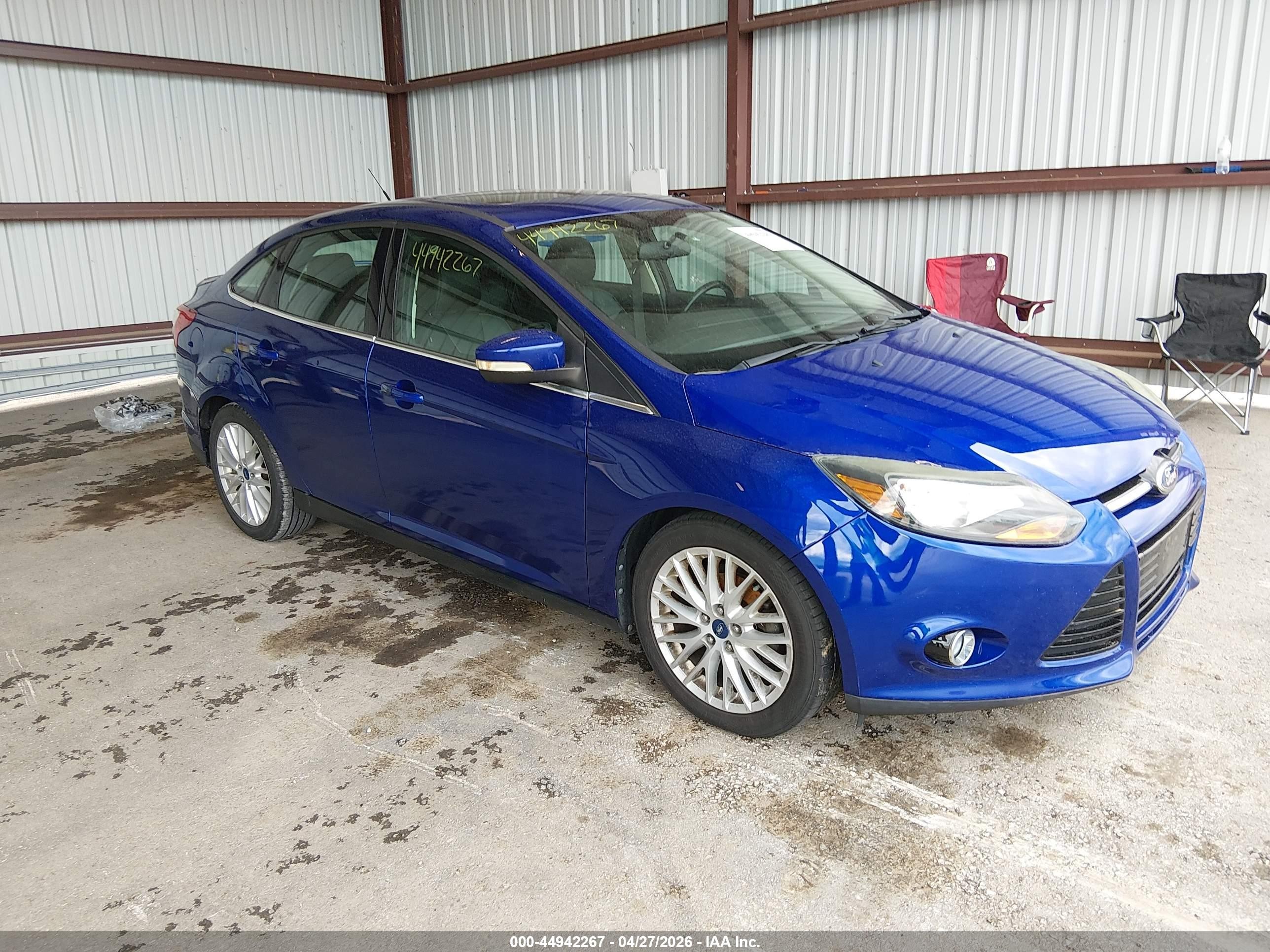 2013 Ford Focus Titanium Blue vin: 1FADP3J28DL115728