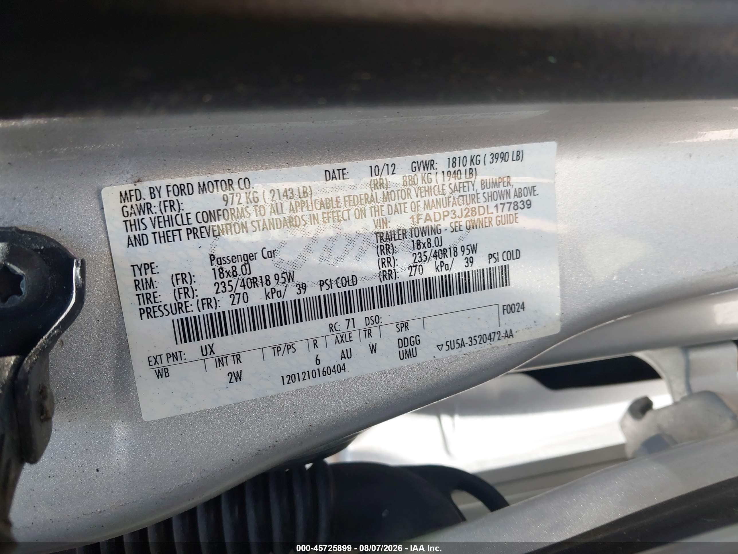 2013 Ford Focus Titanium Silver vin: 1FADP3J28DL177839