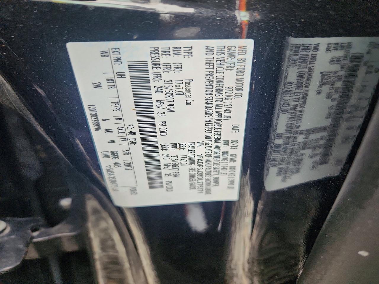 2013 Ford Focus Titanium Black vin: 1FADP3J28DL276371
