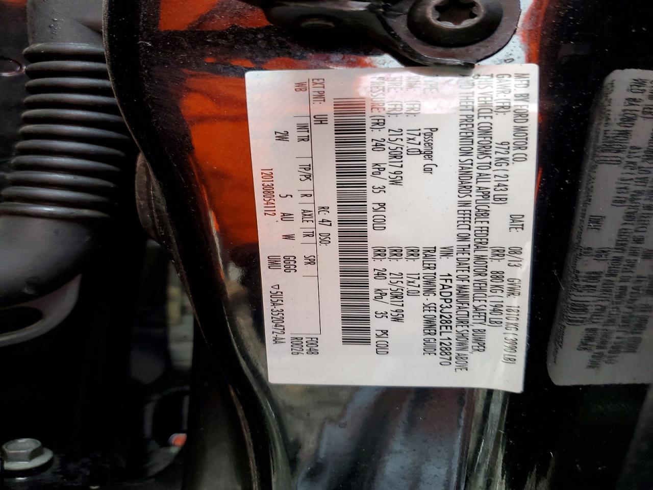 2014 Ford Focus Titanium Black vin: 1FADP3J28EL128870