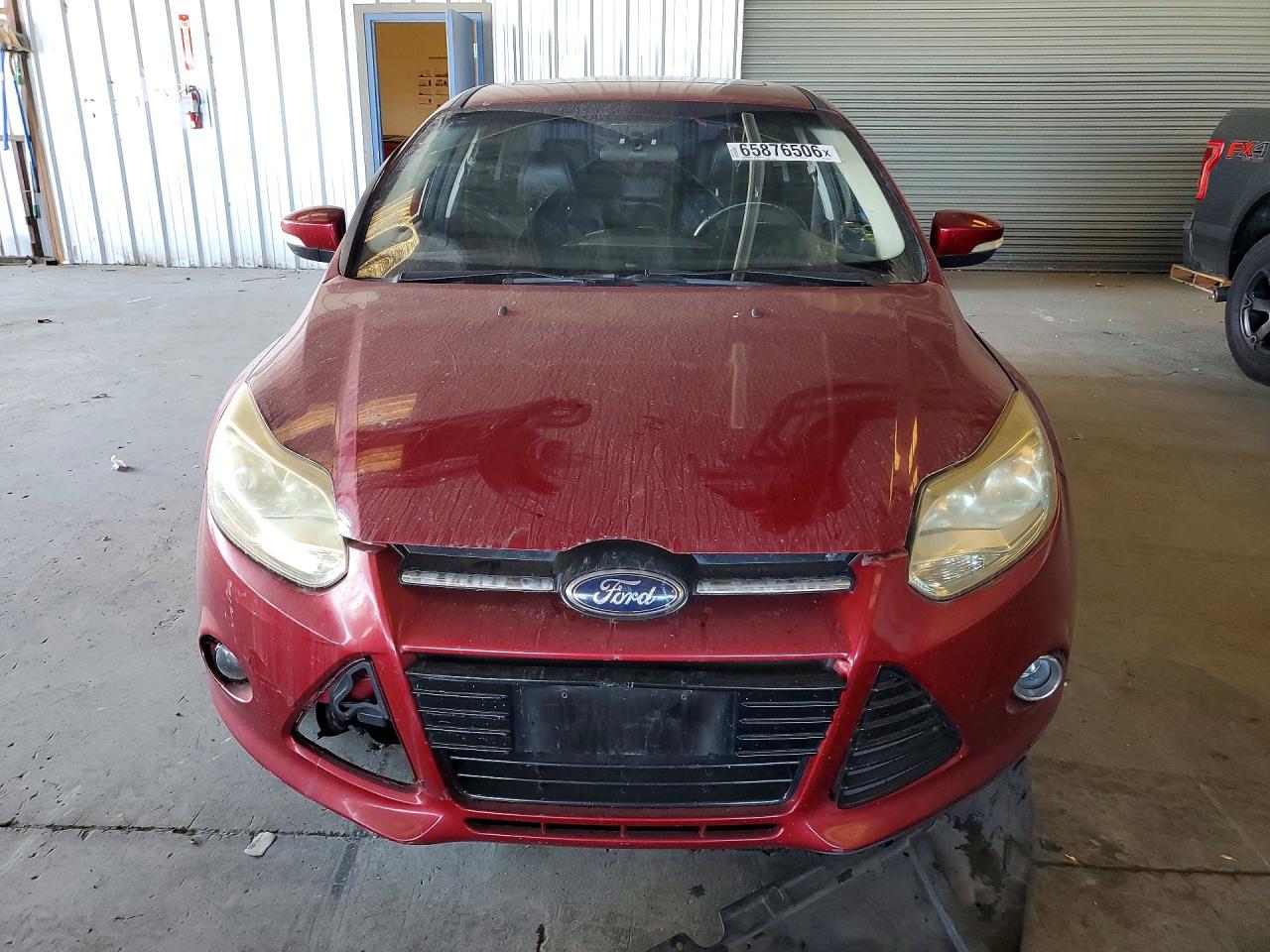 2014 Ford Focus Titanium Red vin: 1FADP3J28EL342421