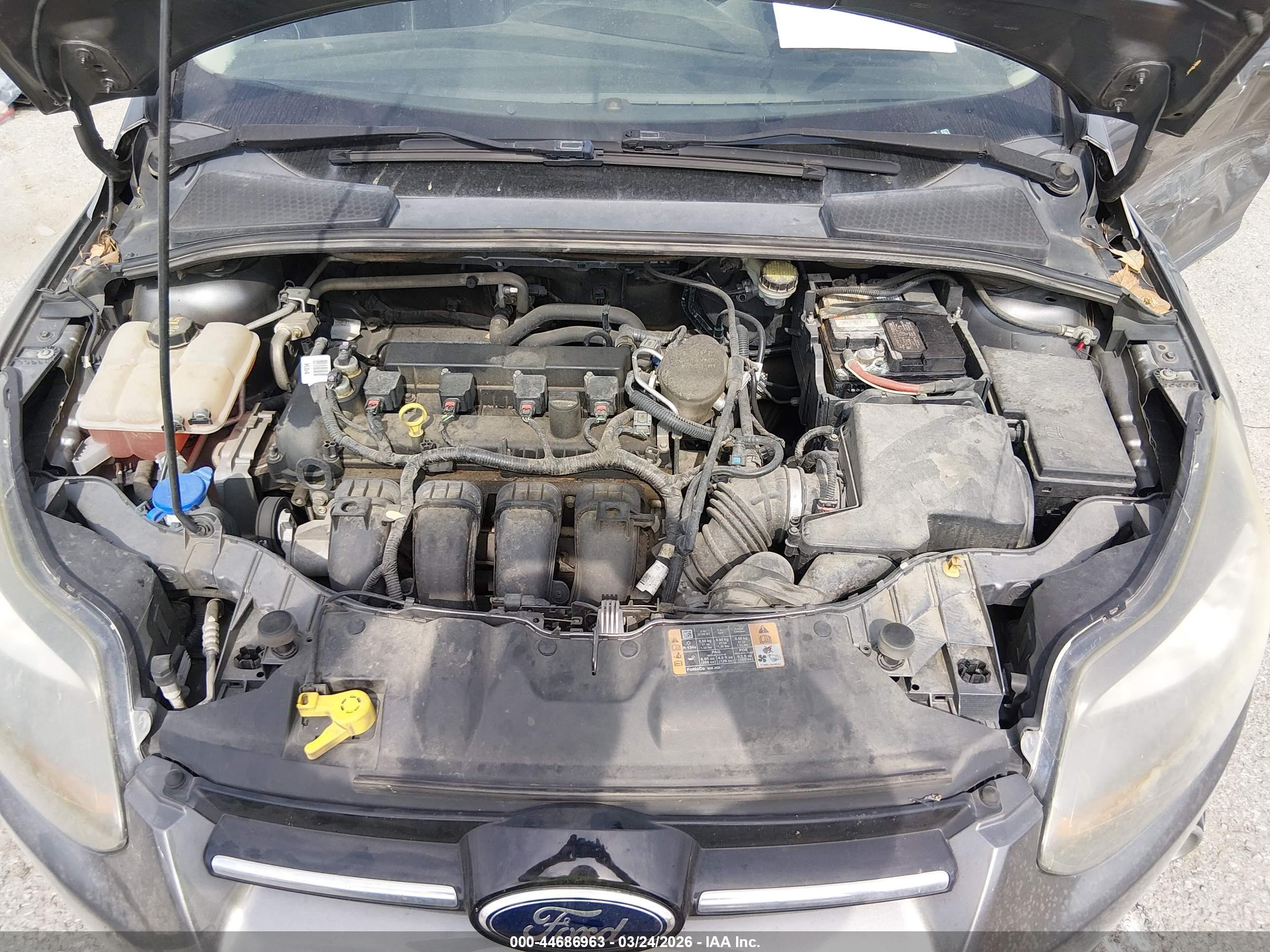 2014 Ford Focus Titanium Gray vin: 1FADP3J28EL463076