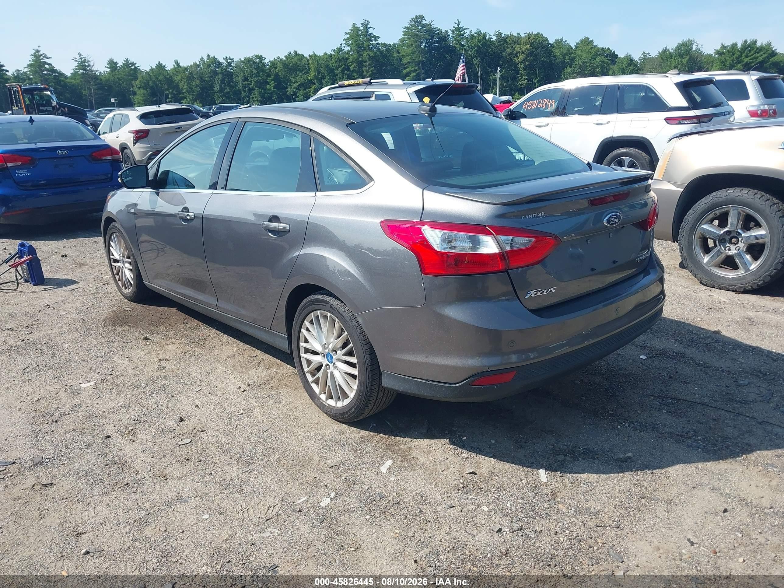 2013 Ford Focus Titanium Gray vin: 1FADP3J29DL129007
