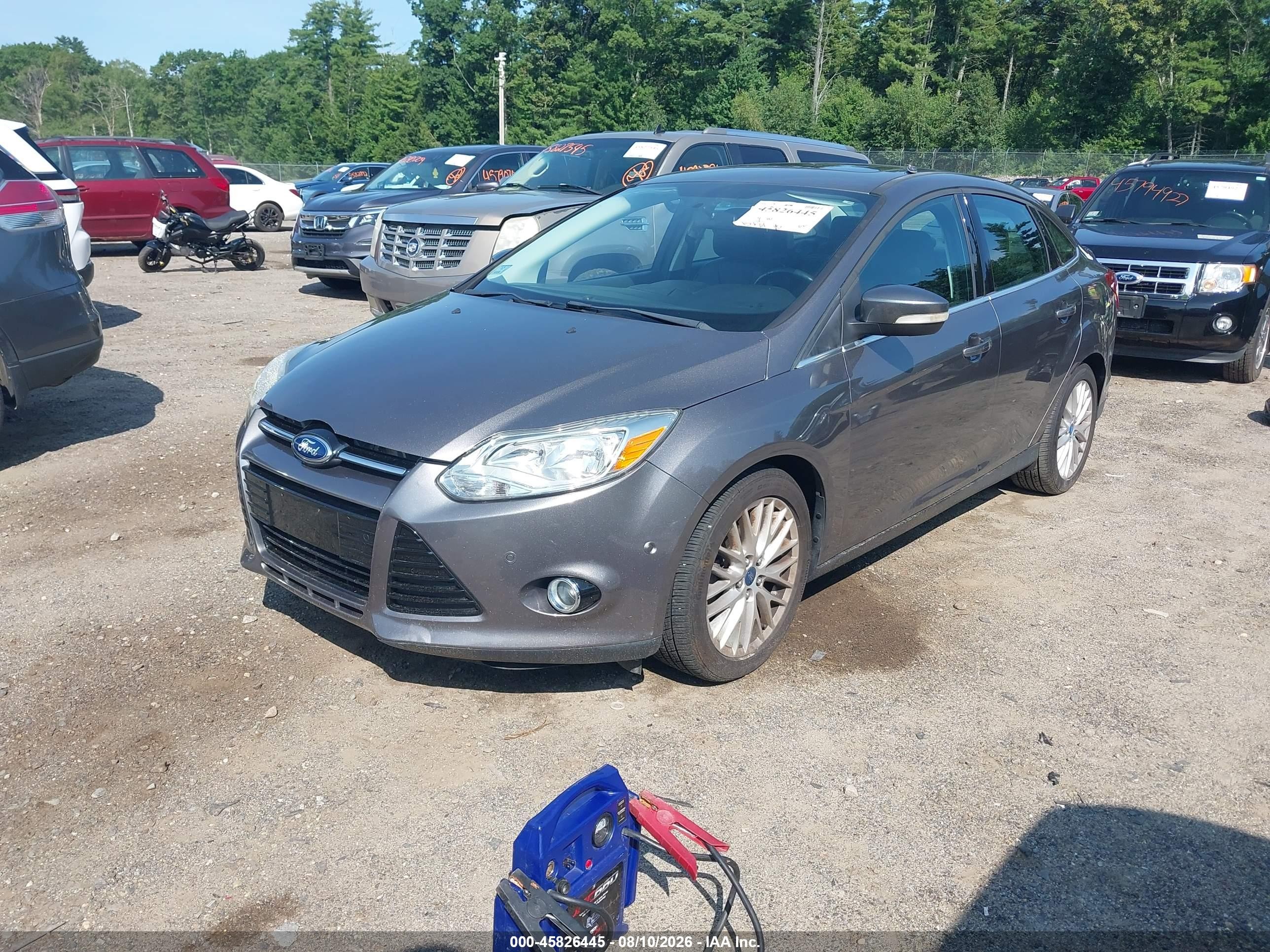 2013 Ford Focus Titanium Gray vin: 1FADP3J29DL129007