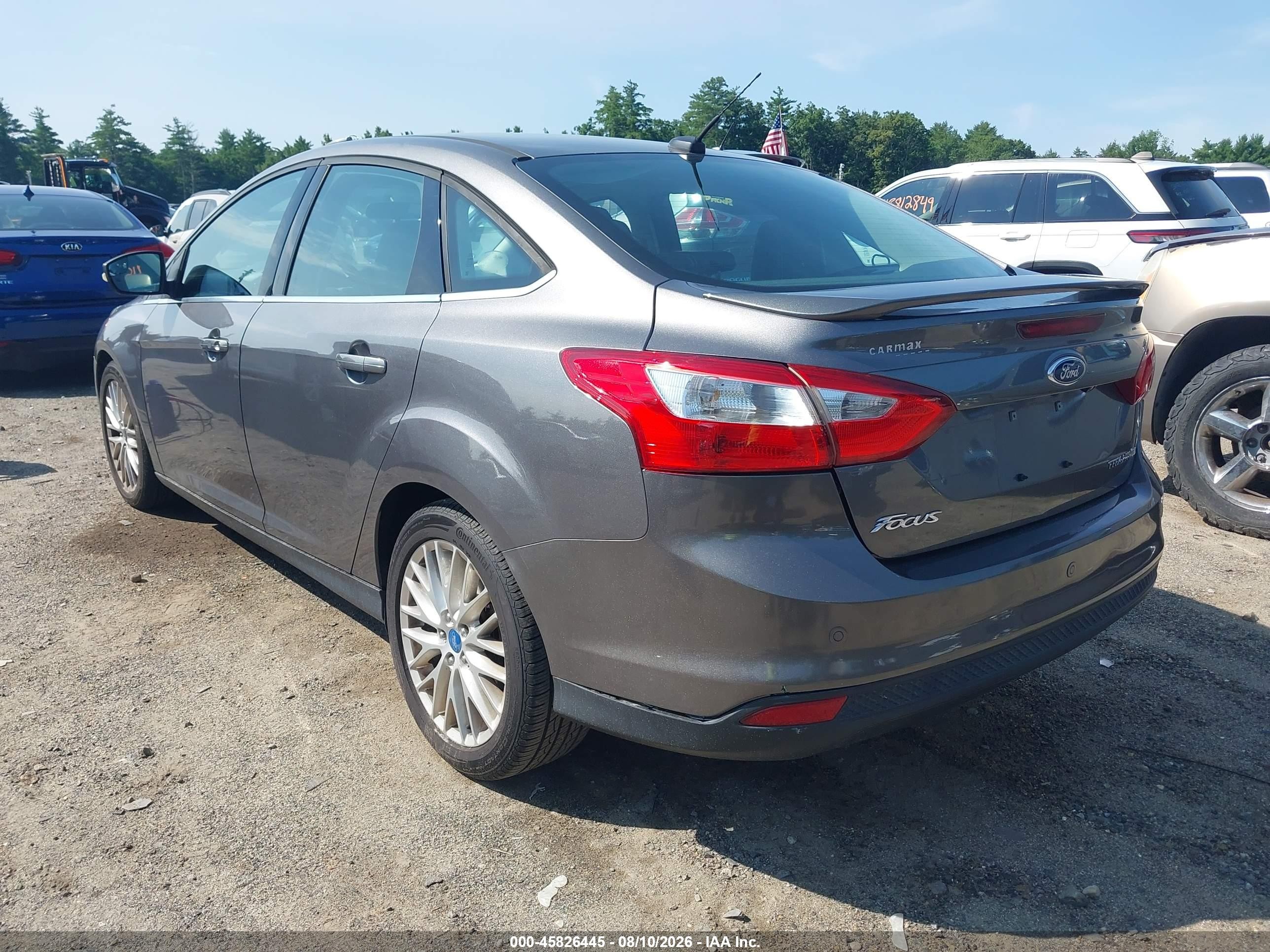 2013 Ford Focus Titanium Gray vin: 1FADP3J29DL129007