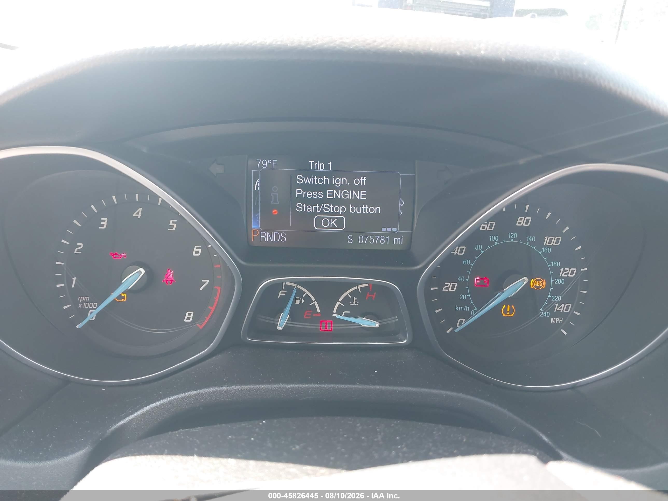 2013 Ford Focus Titanium Gray vin: 1FADP3J29DL129007