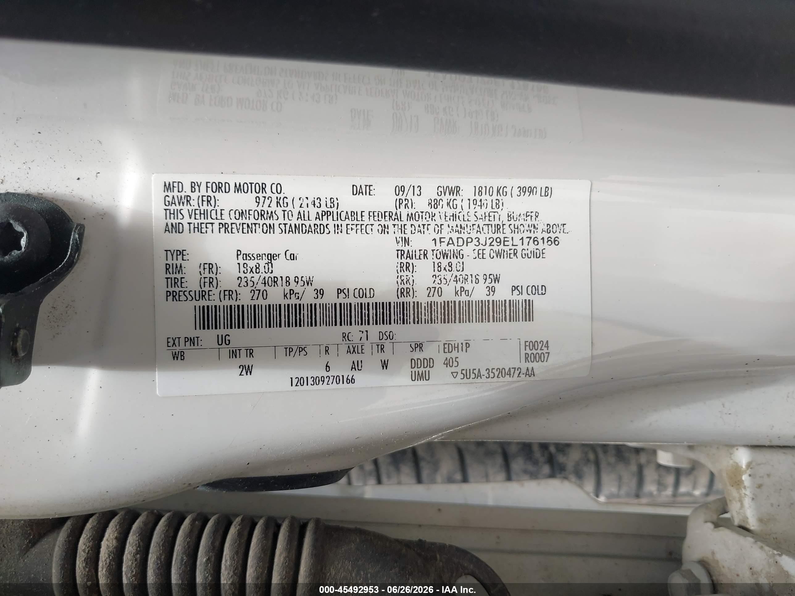 2014 Ford Focus Titanium White vin: 1FADP3J29EL176166