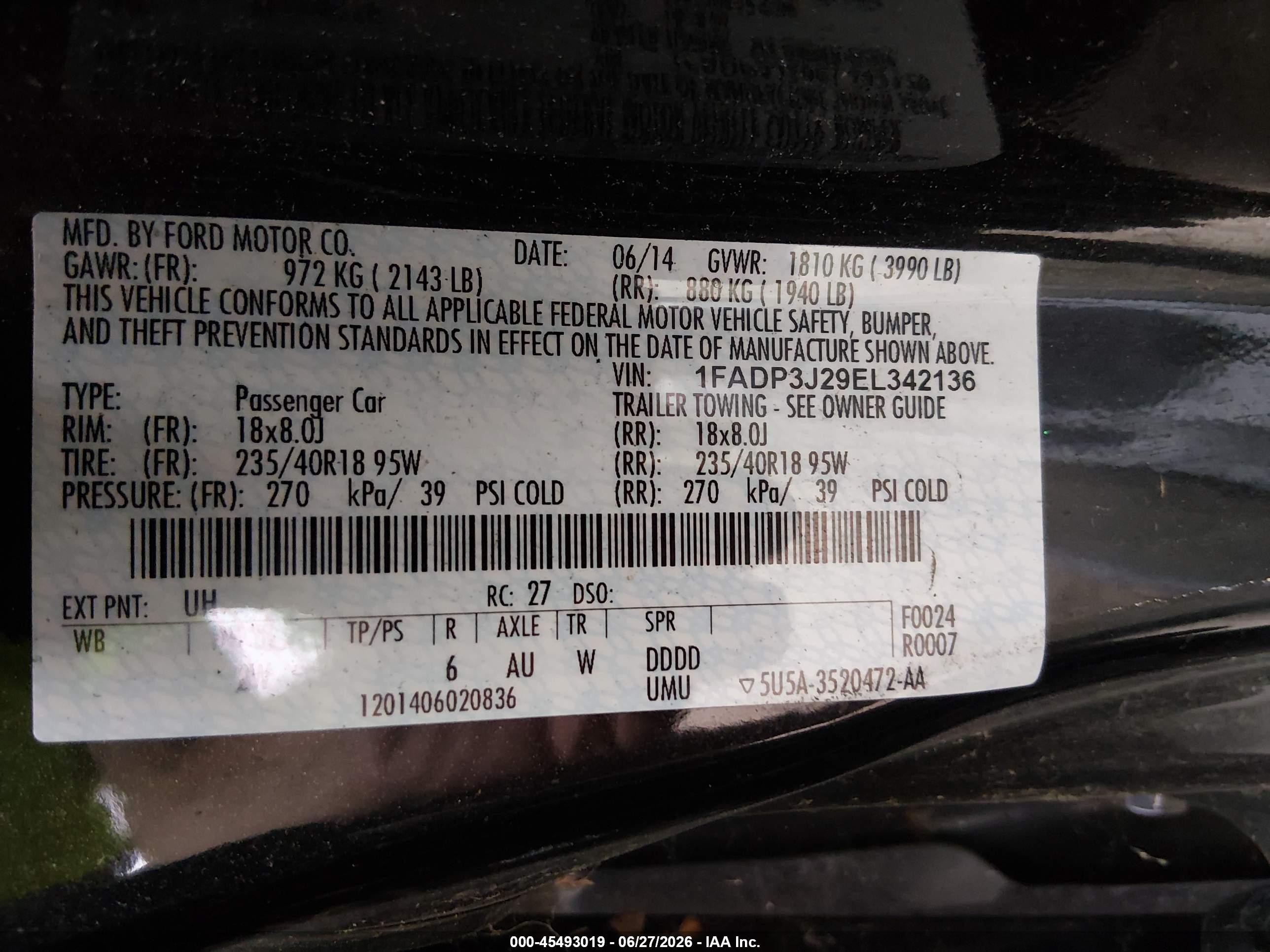 2014 Ford Focus Titanium Black vin: 1FADP3J29EL342136