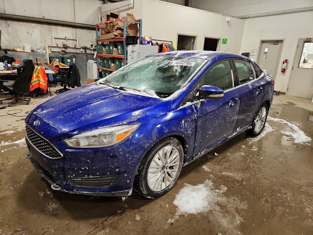 2015 Ford Focus Titanium Blue vin: 1FADP3J29FL371685