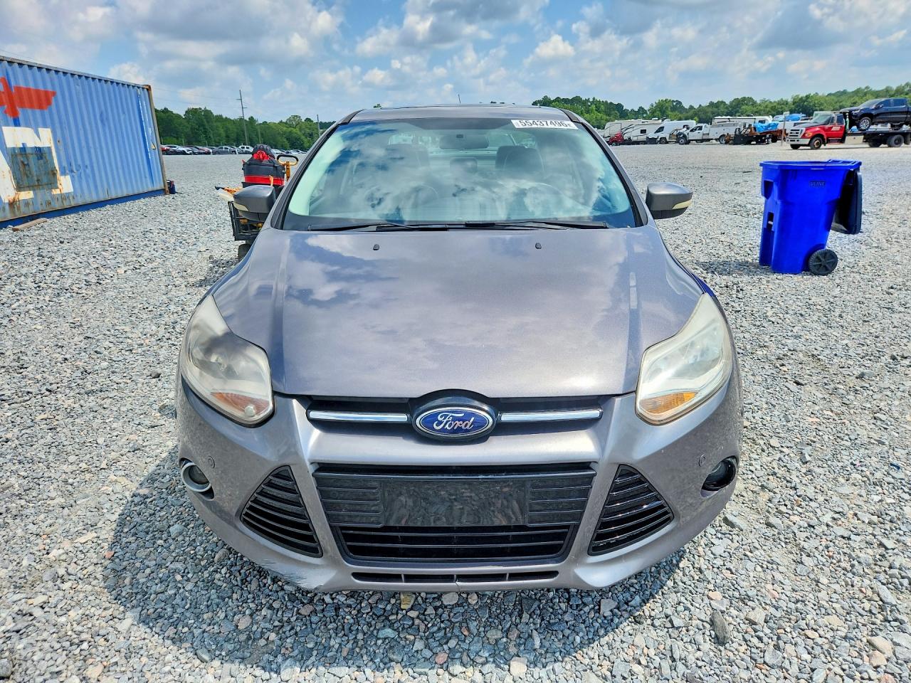 2013 Ford Focus Titanium Gray vin: 1FADP3J2XDL161724