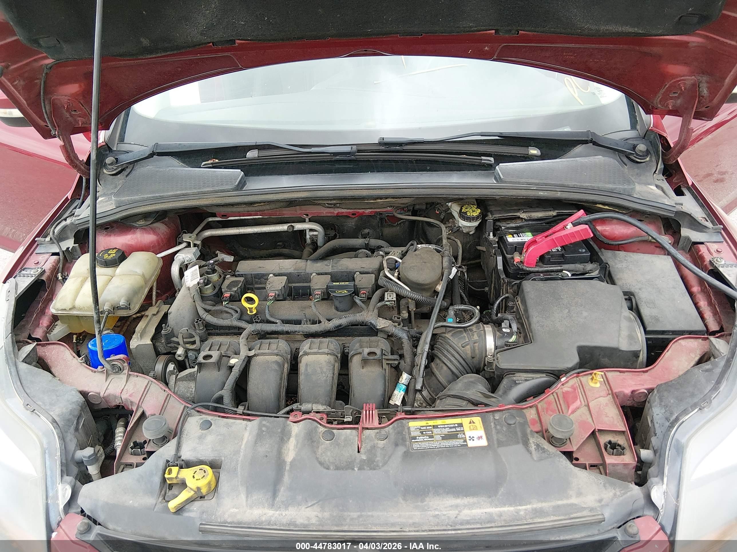 2014 Ford Focus Titanium Red vin: 1FADP3J2XEL155794