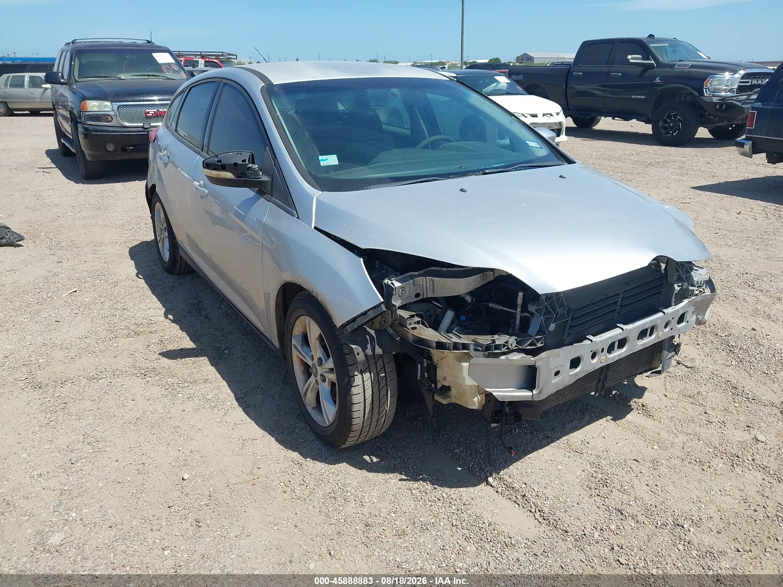 2013 Ford Focus Se Silver vin: 1FADP3K20DL106925