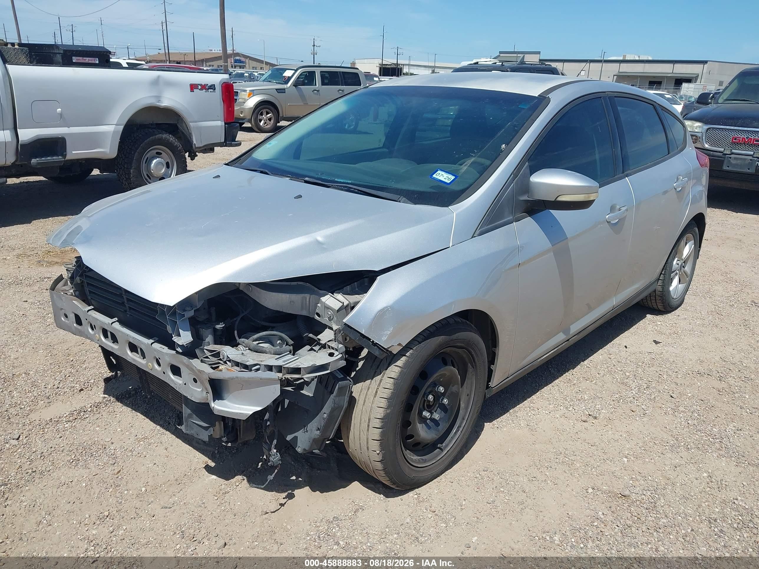 2013 Ford Focus Se Silver vin: 1FADP3K20DL106925