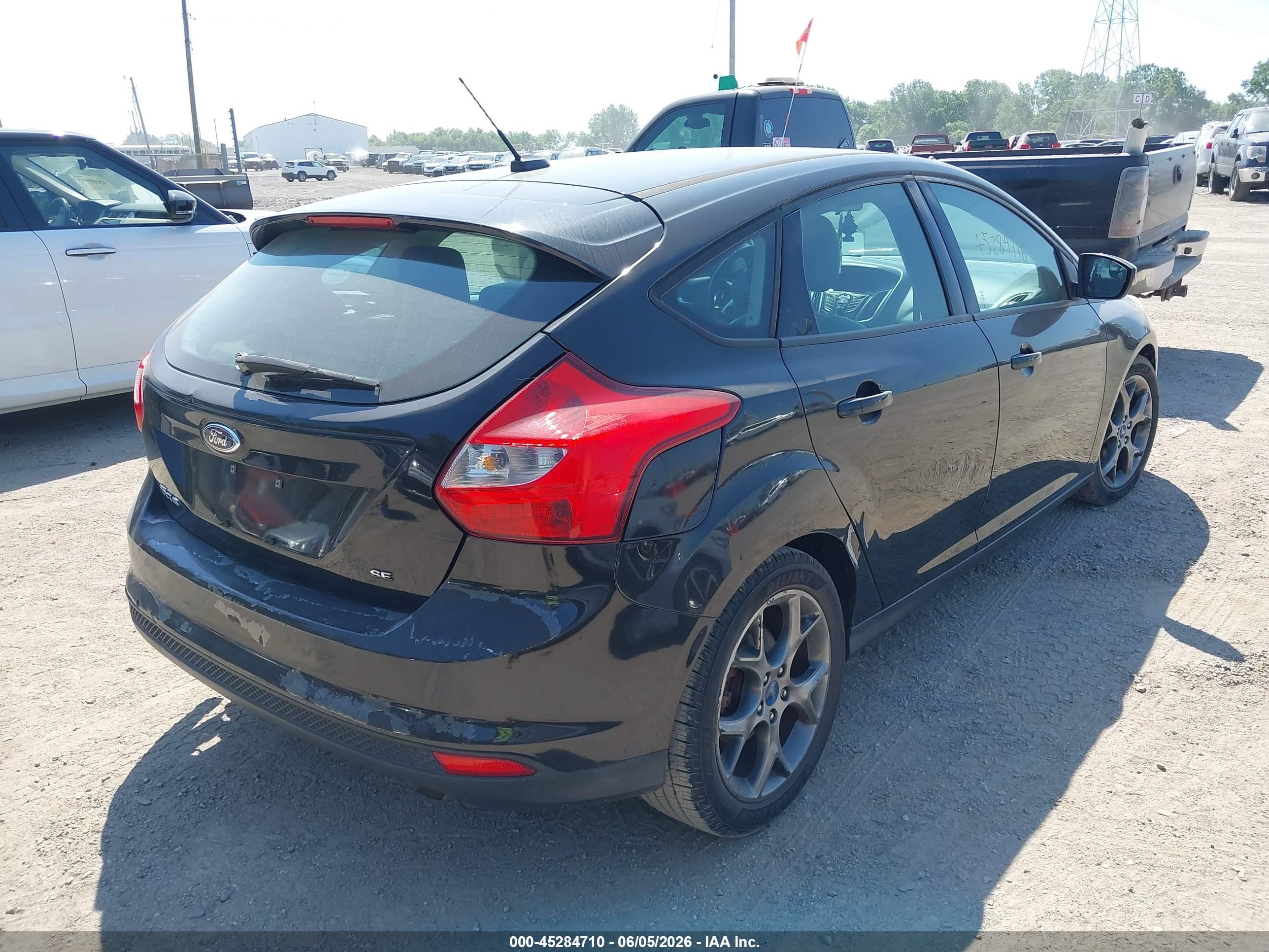 2013 Ford Focus Se Black vin: 1FADP3K20DL146048