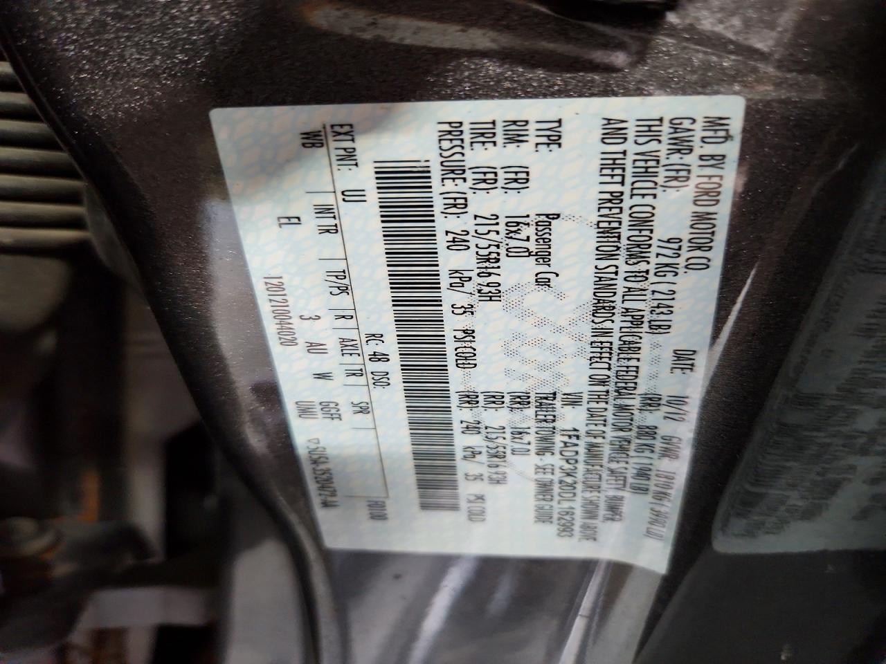 2013 Ford Focus Se Gray vin: 1FADP3K20DL162993