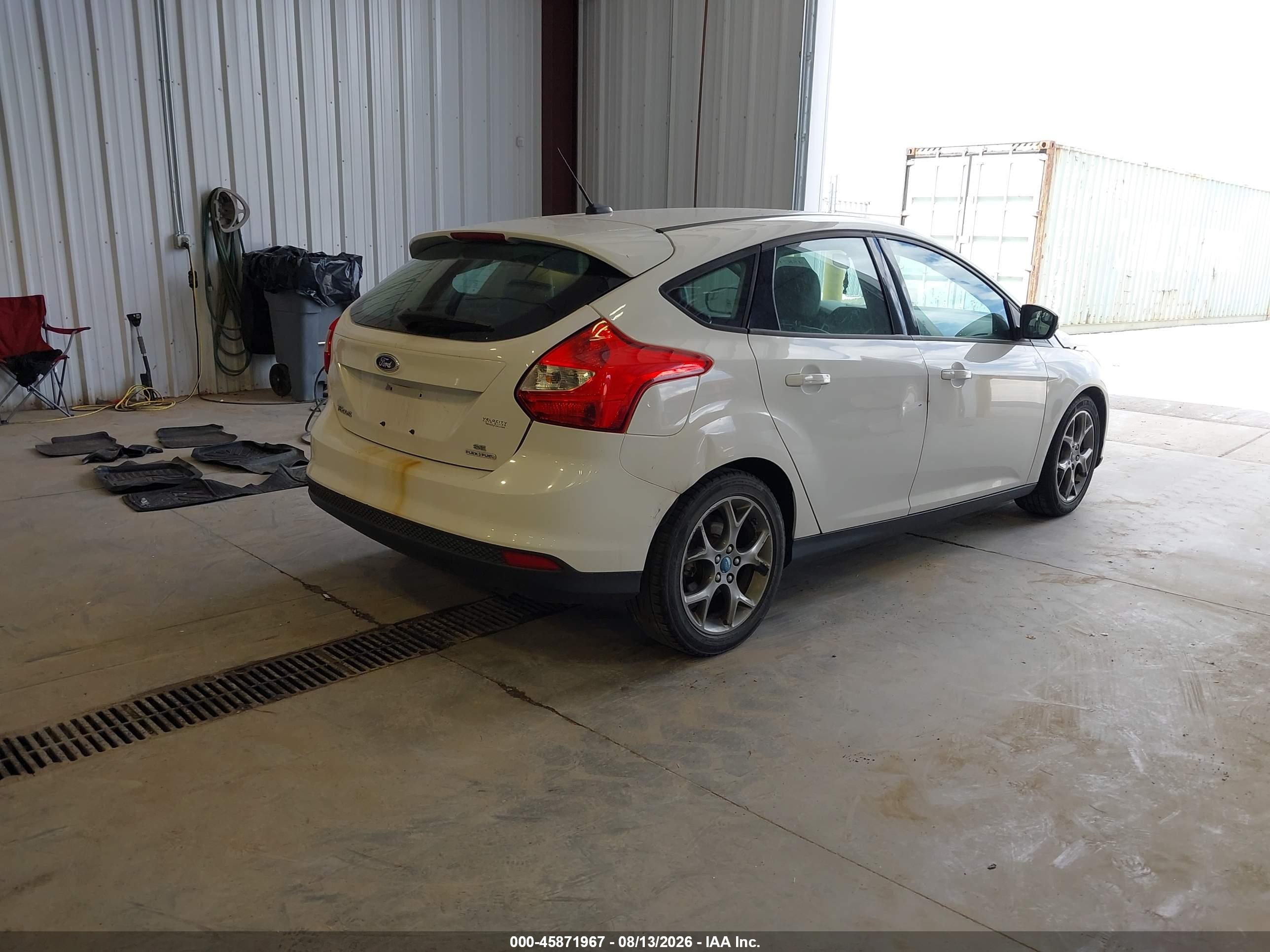 2013 Ford Focus Se White vin: 1FADP3K20DL185268