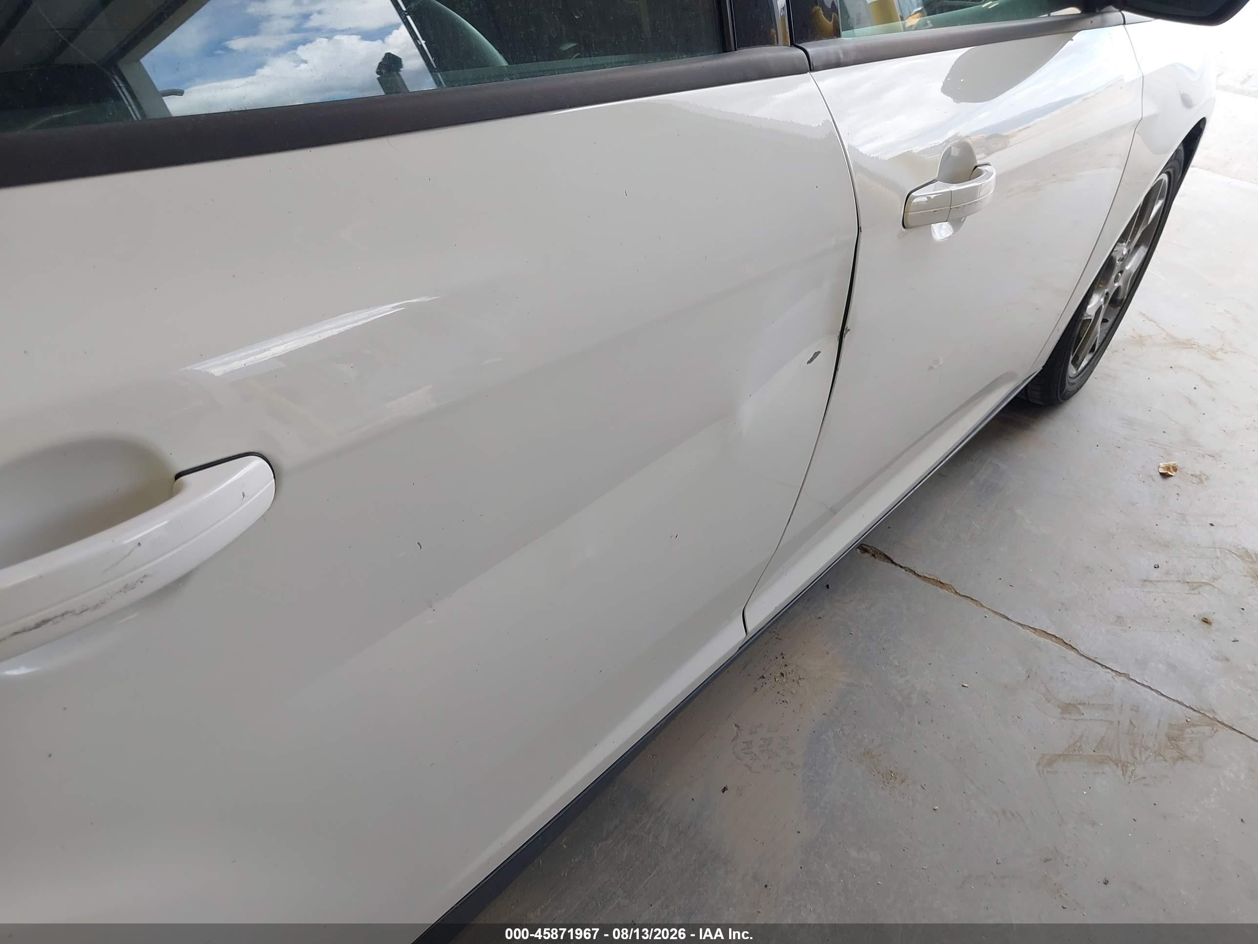 2013 Ford Focus Se White vin: 1FADP3K20DL185268