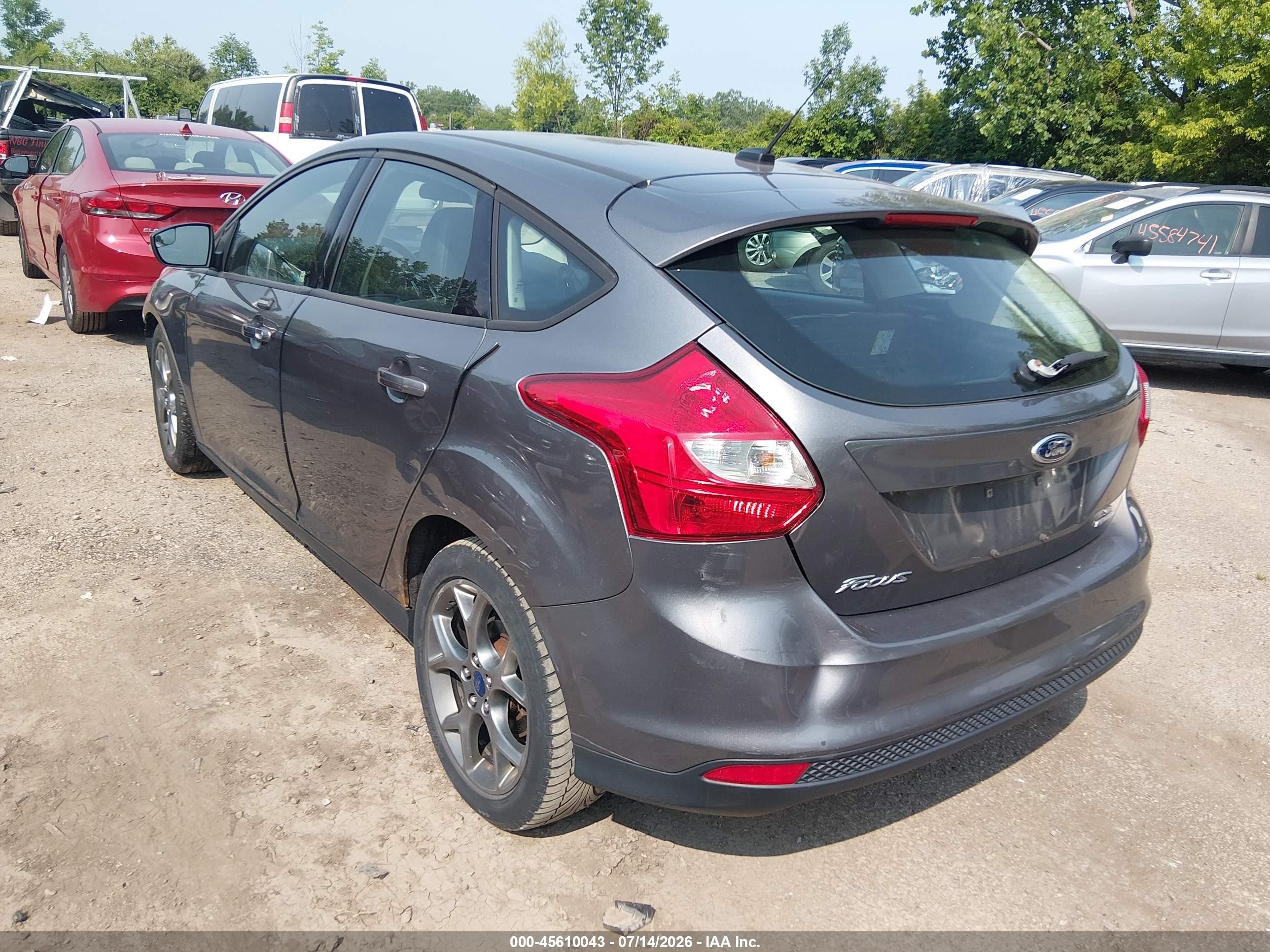 2013 Ford Focus Se Gray vin: 1FADP3K20DL218978