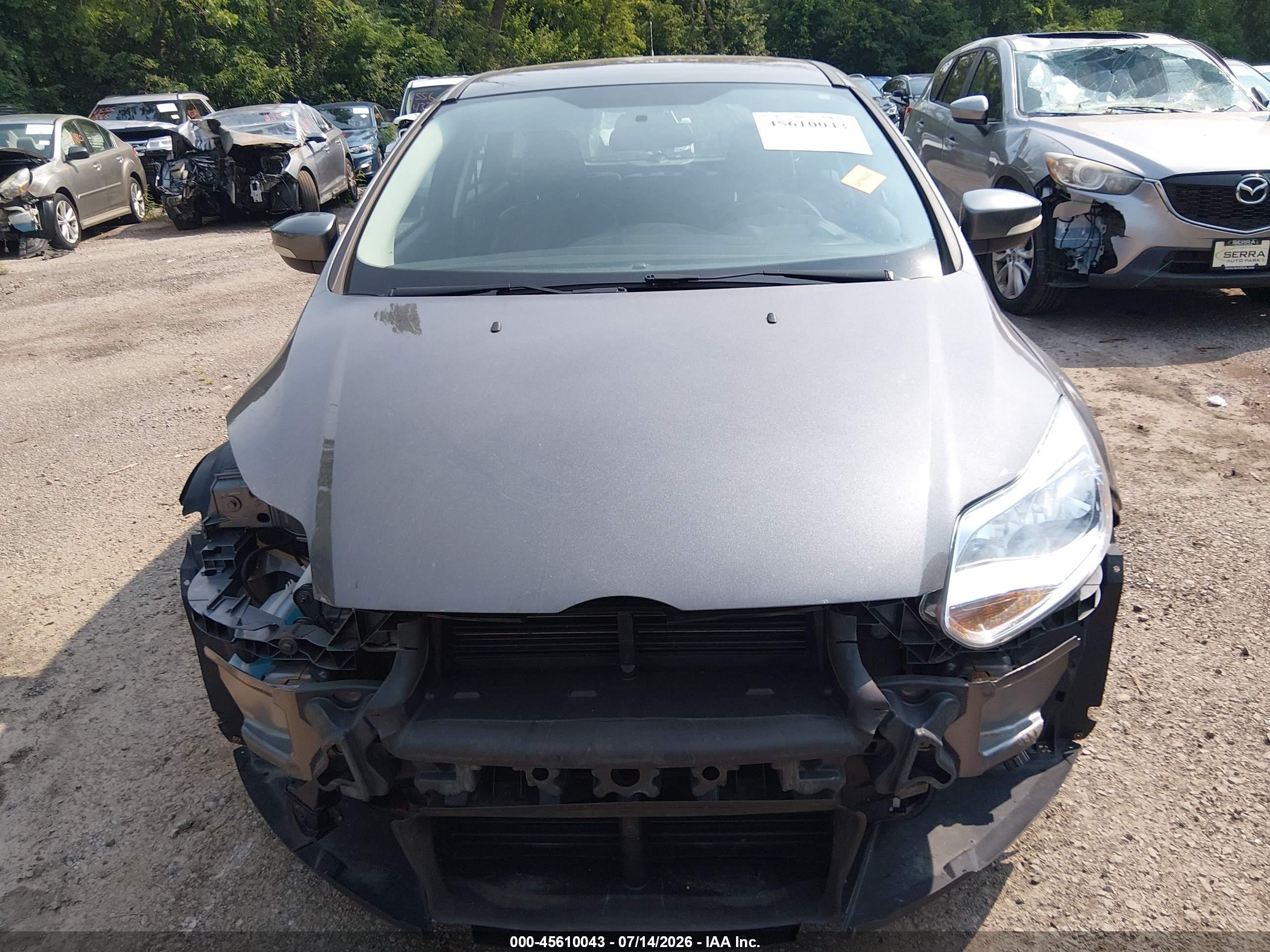 2013 Ford Focus Se Gray vin: 1FADP3K20DL218978