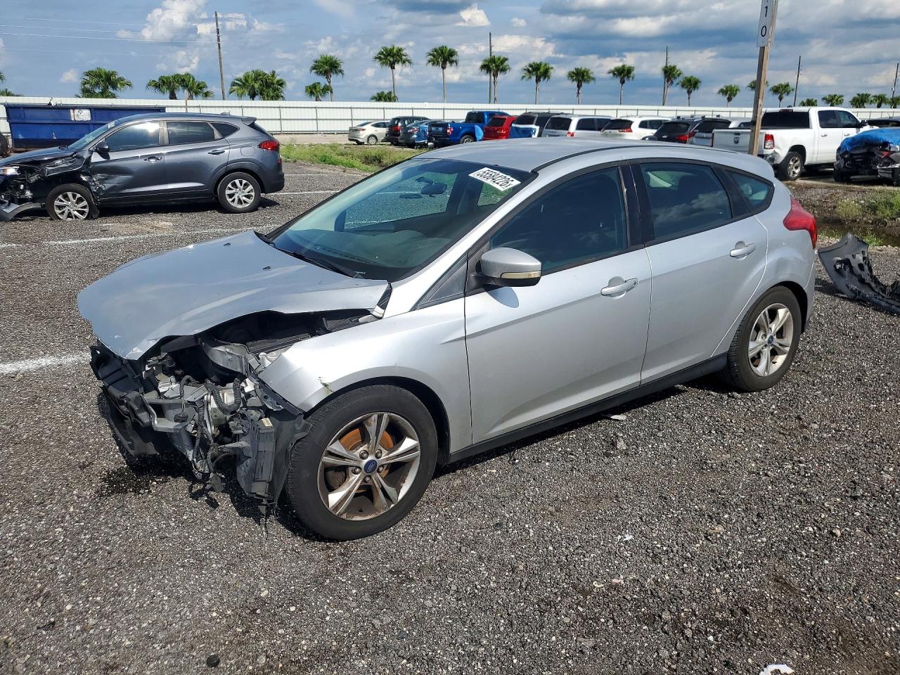 2013 Ford Focus Se Silver vin: 1FADP3K20DL247963