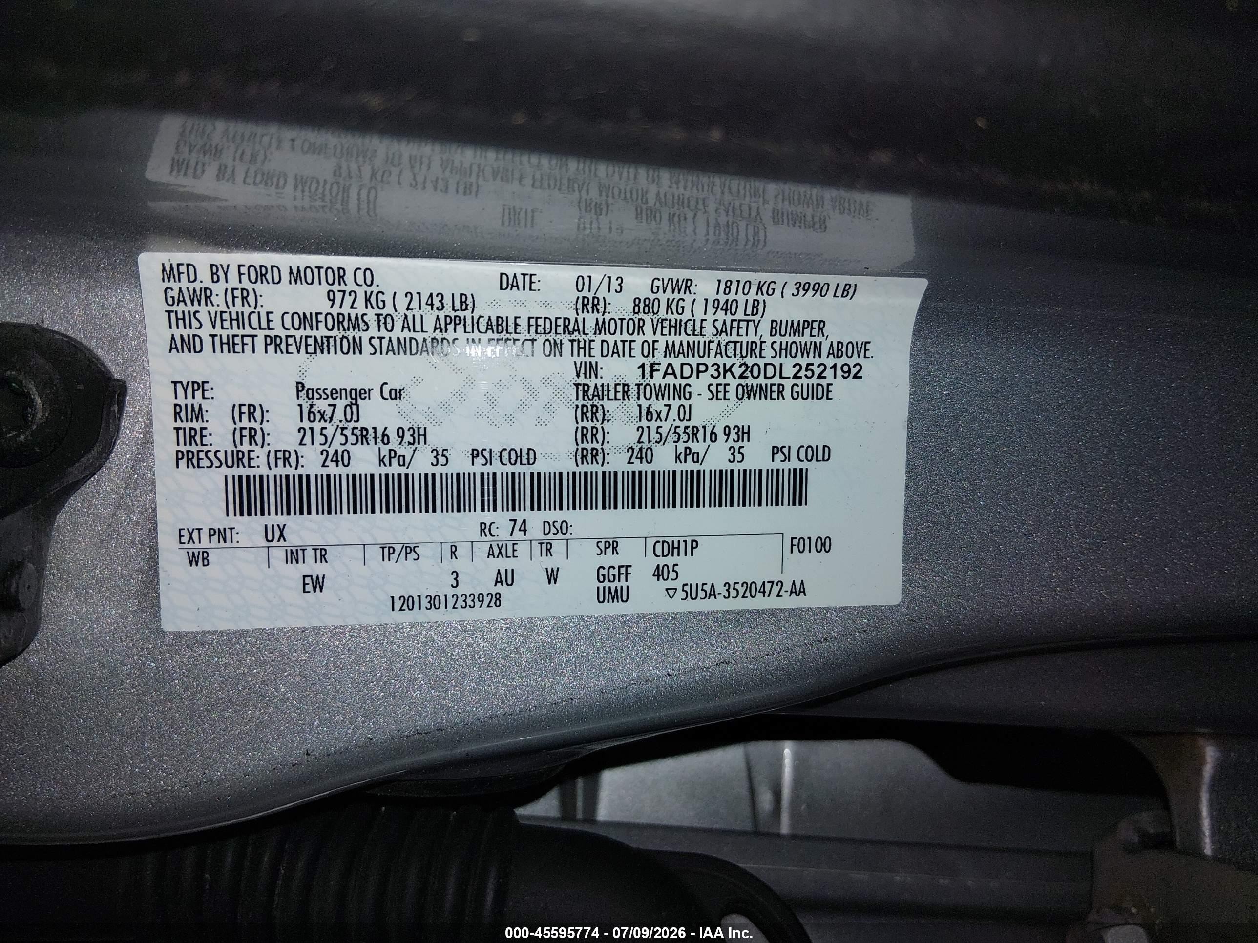 2013 Ford Focus Se Silver vin: 1FADP3K20DL252192