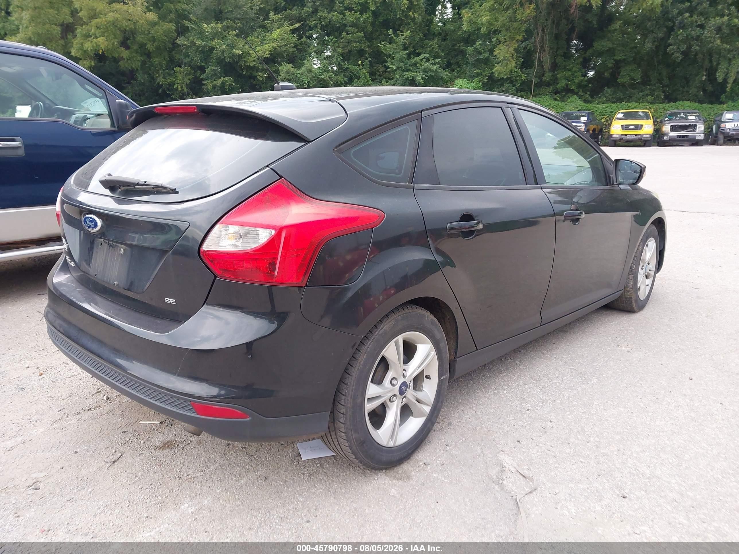 2013 Ford Focus Se Black vin: 1FADP3K20DL342944