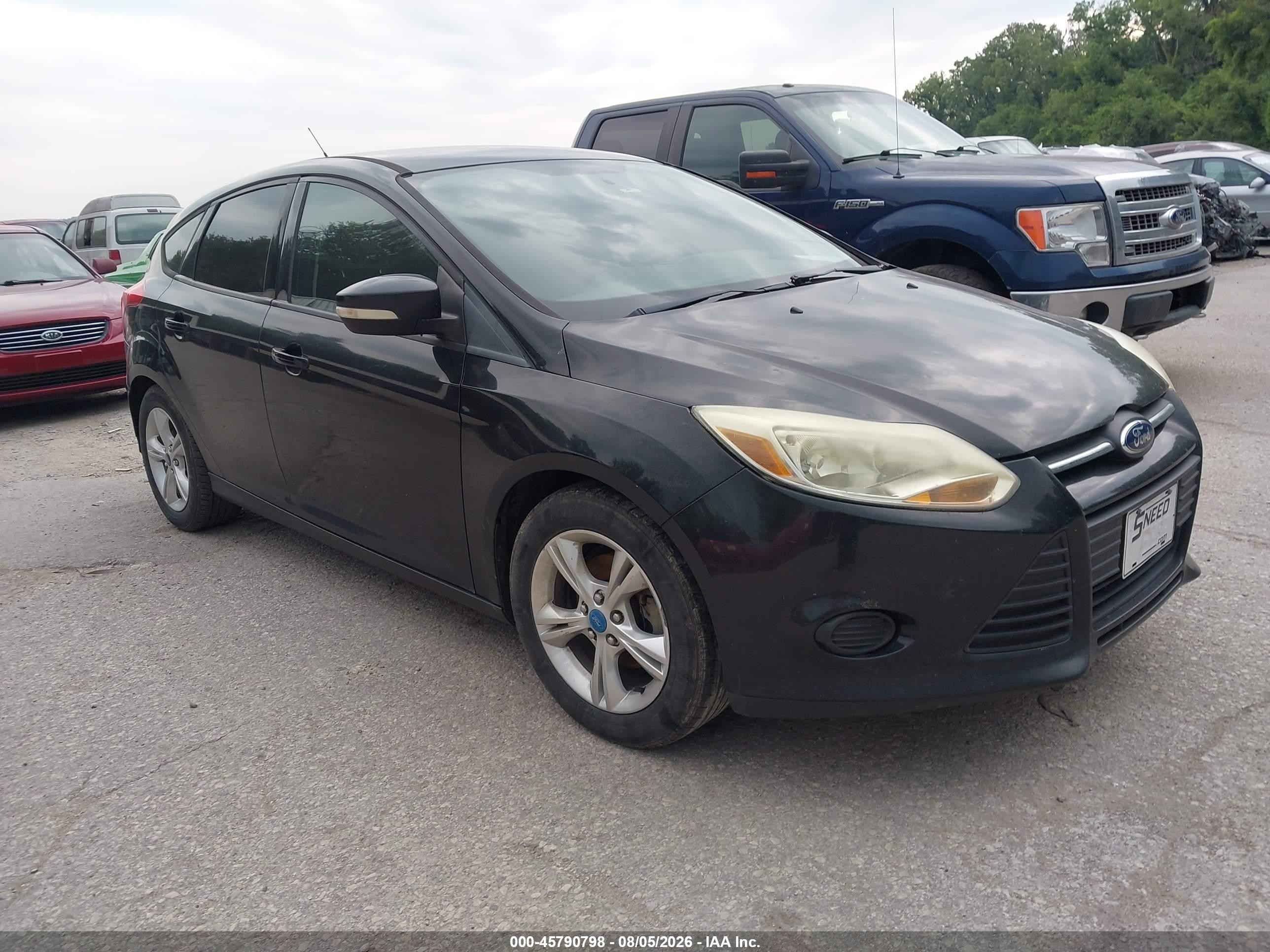 2013 Ford Focus Se Black vin: 1FADP3K20DL342944