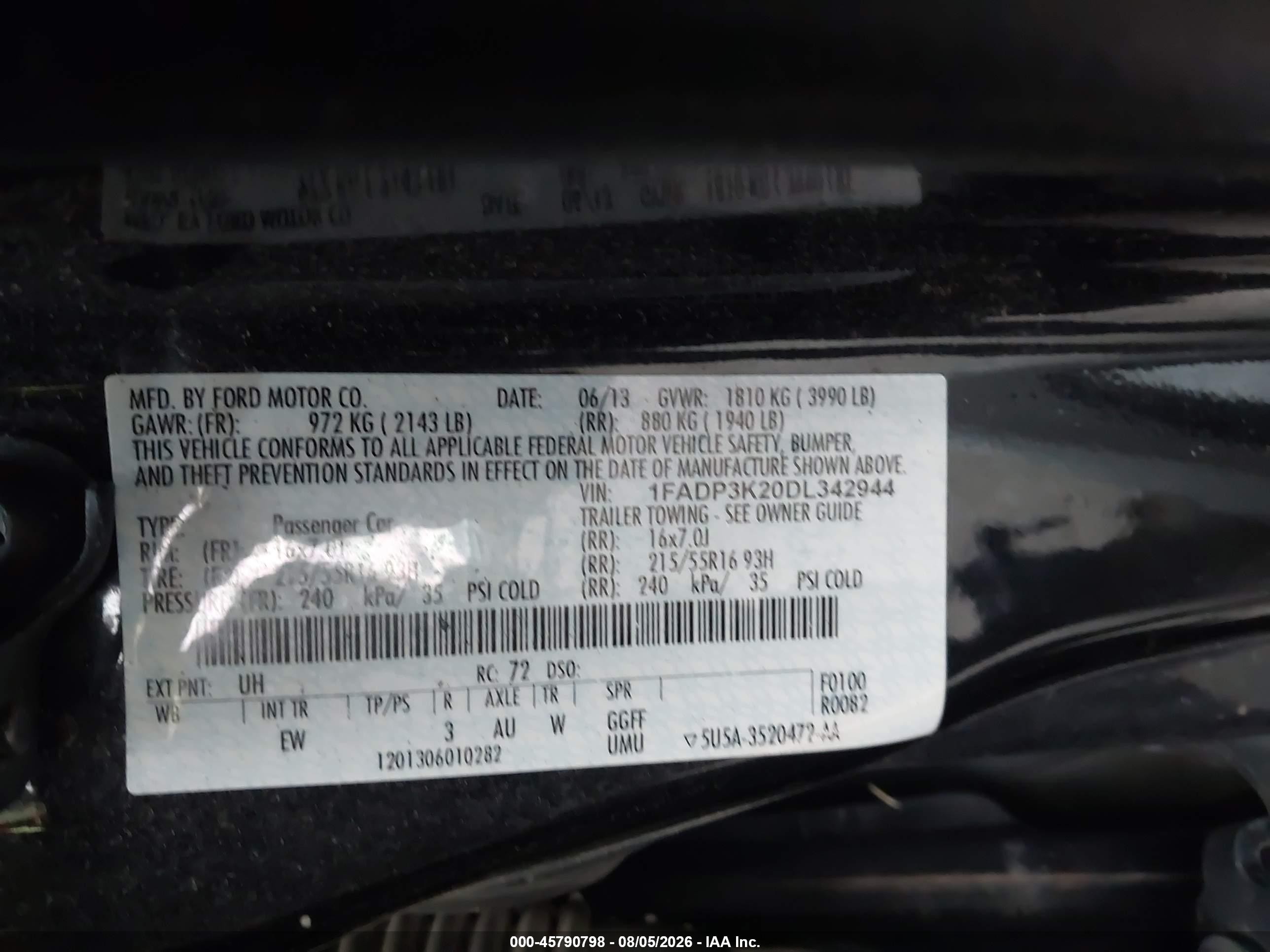 2013 Ford Focus Se Black vin: 1FADP3K20DL342944