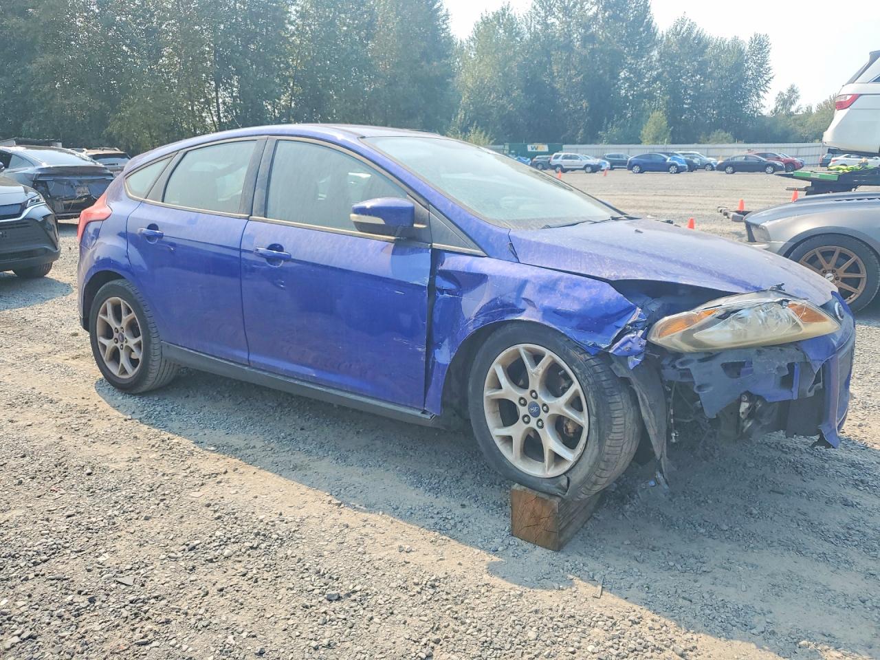 2013 Ford Focus Se Blue vin: 1FADP3K20DL347299