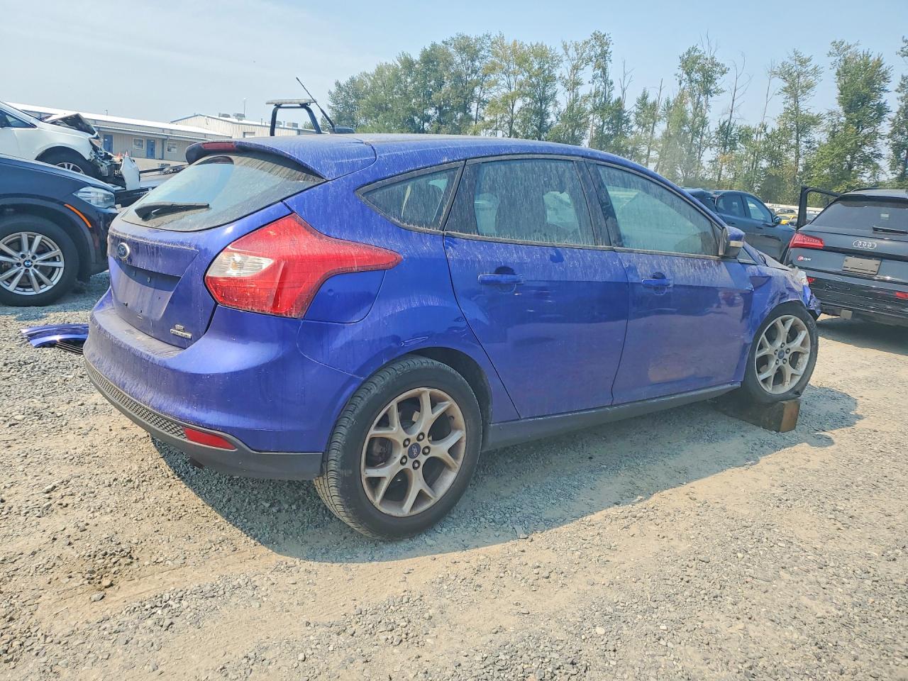 2013 Ford Focus Se Blue vin: 1FADP3K20DL347299