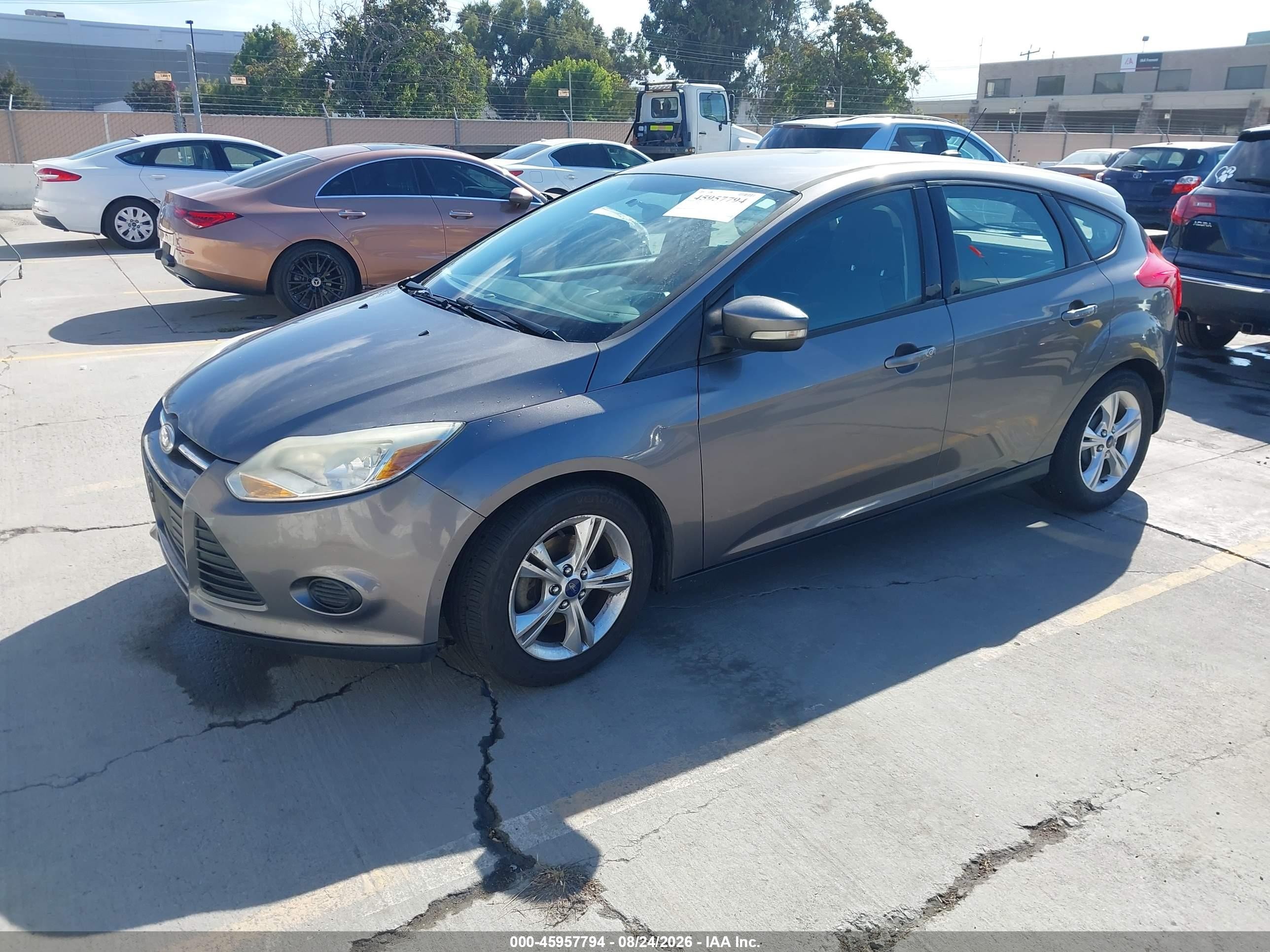 2013 Ford Focus Se Gray vin: 1FADP3K20DL363390