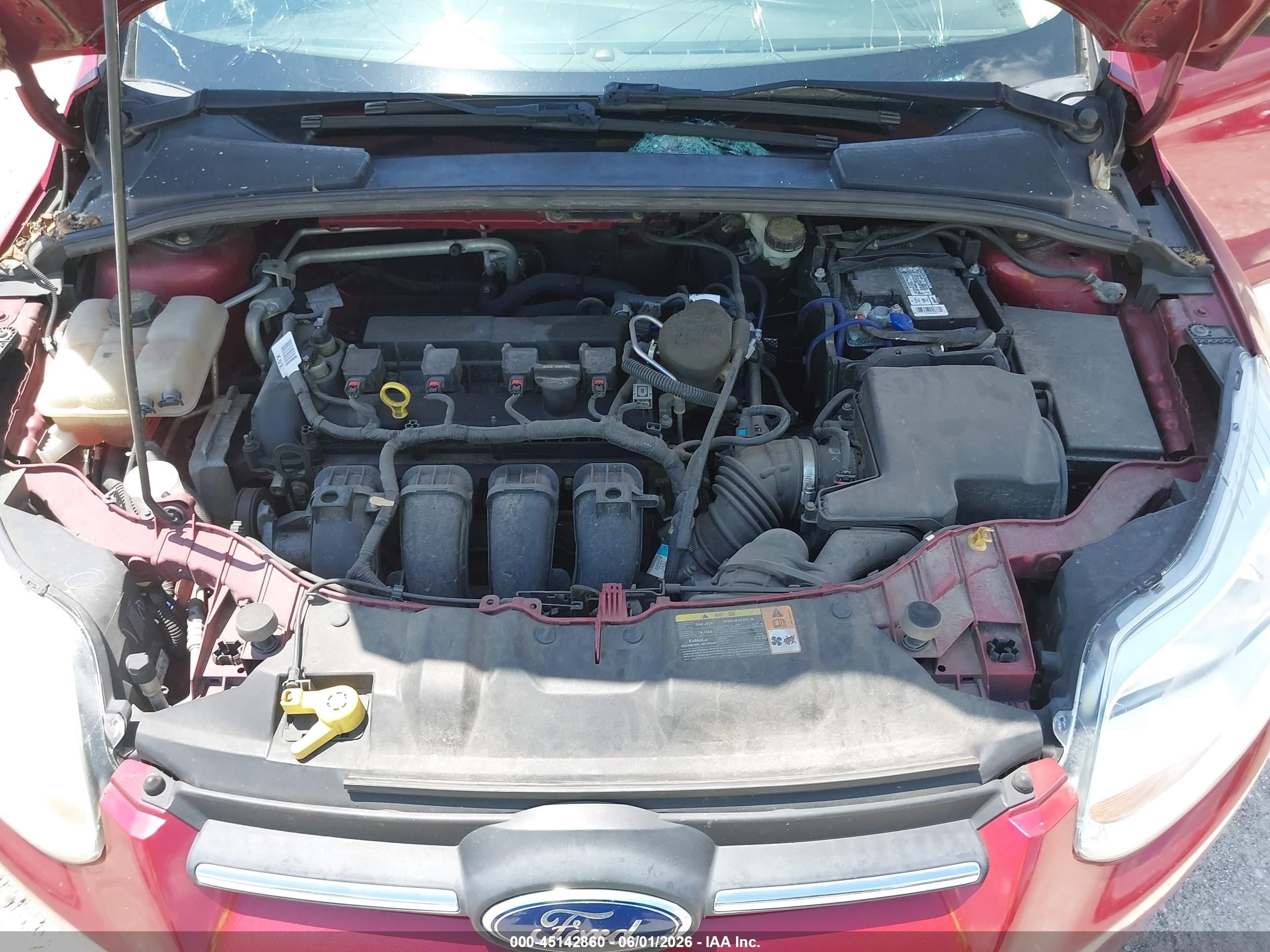 2014 Ford Focus Se Red vin: 1FADP3K20EL113276